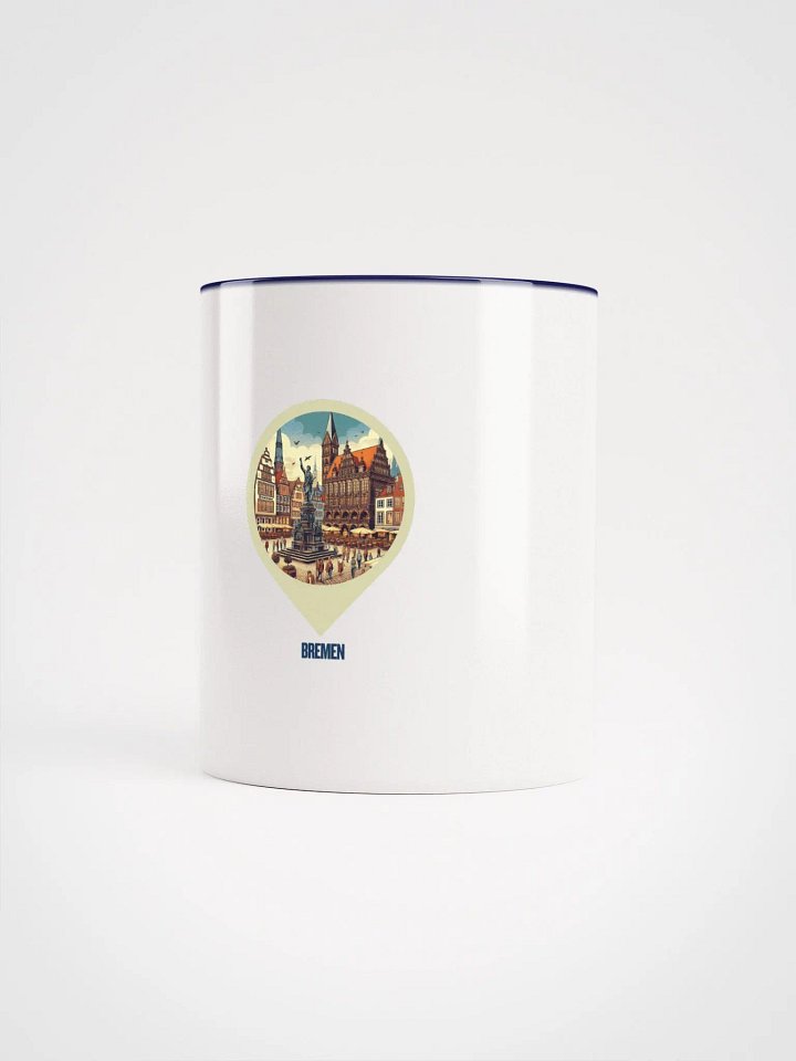 Town Square Reverie Ceramic Mug | AI Design Bremen city product image (1)