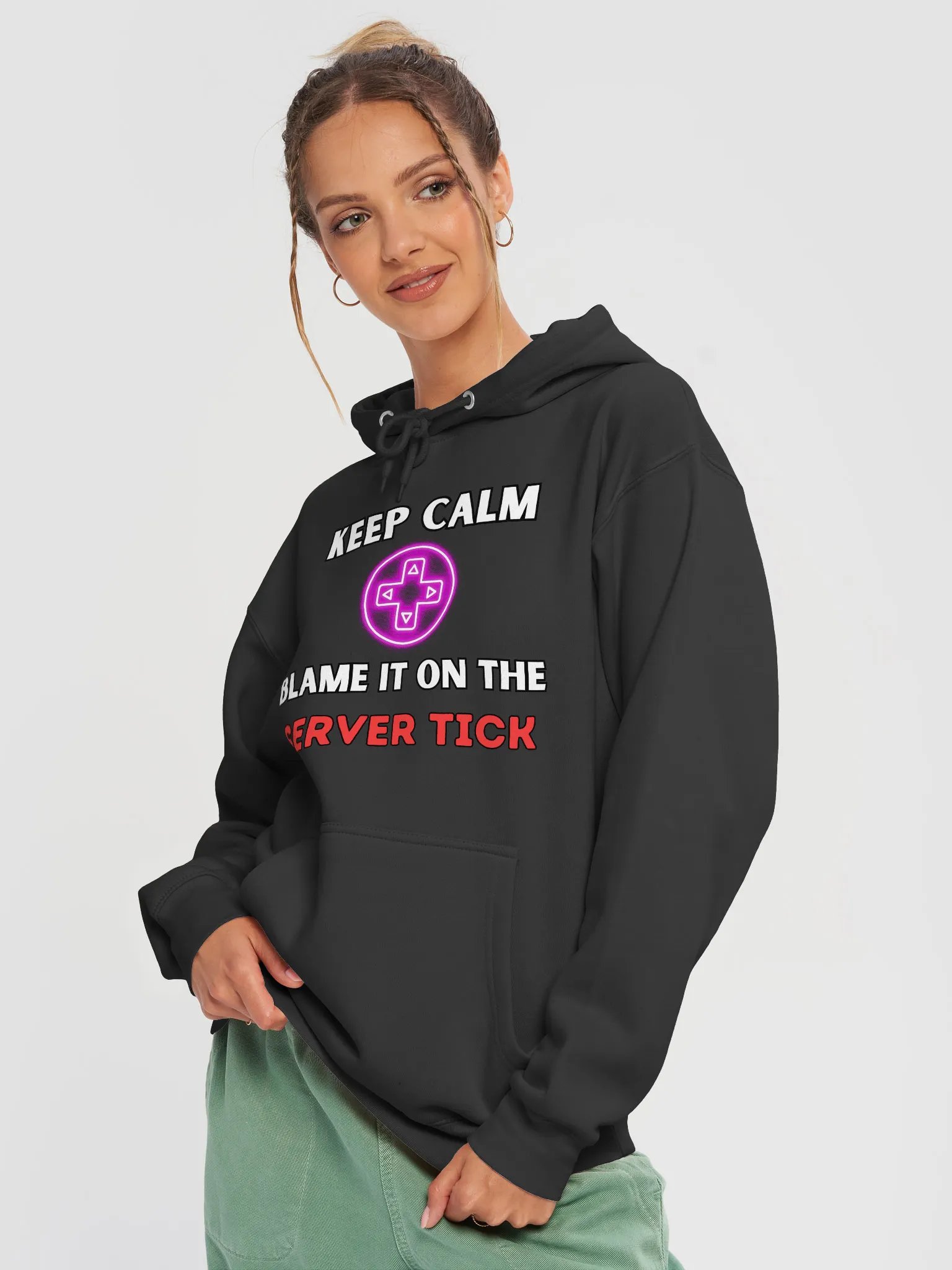 Keep Calm - Blame it on the SERVER TICK Hoodie product image (3)
