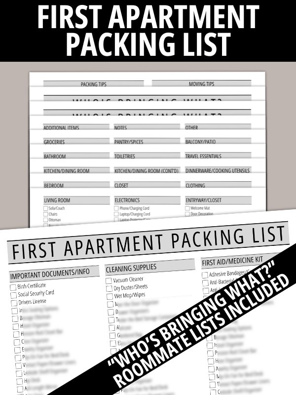 First Apartment Packing List product image (1)