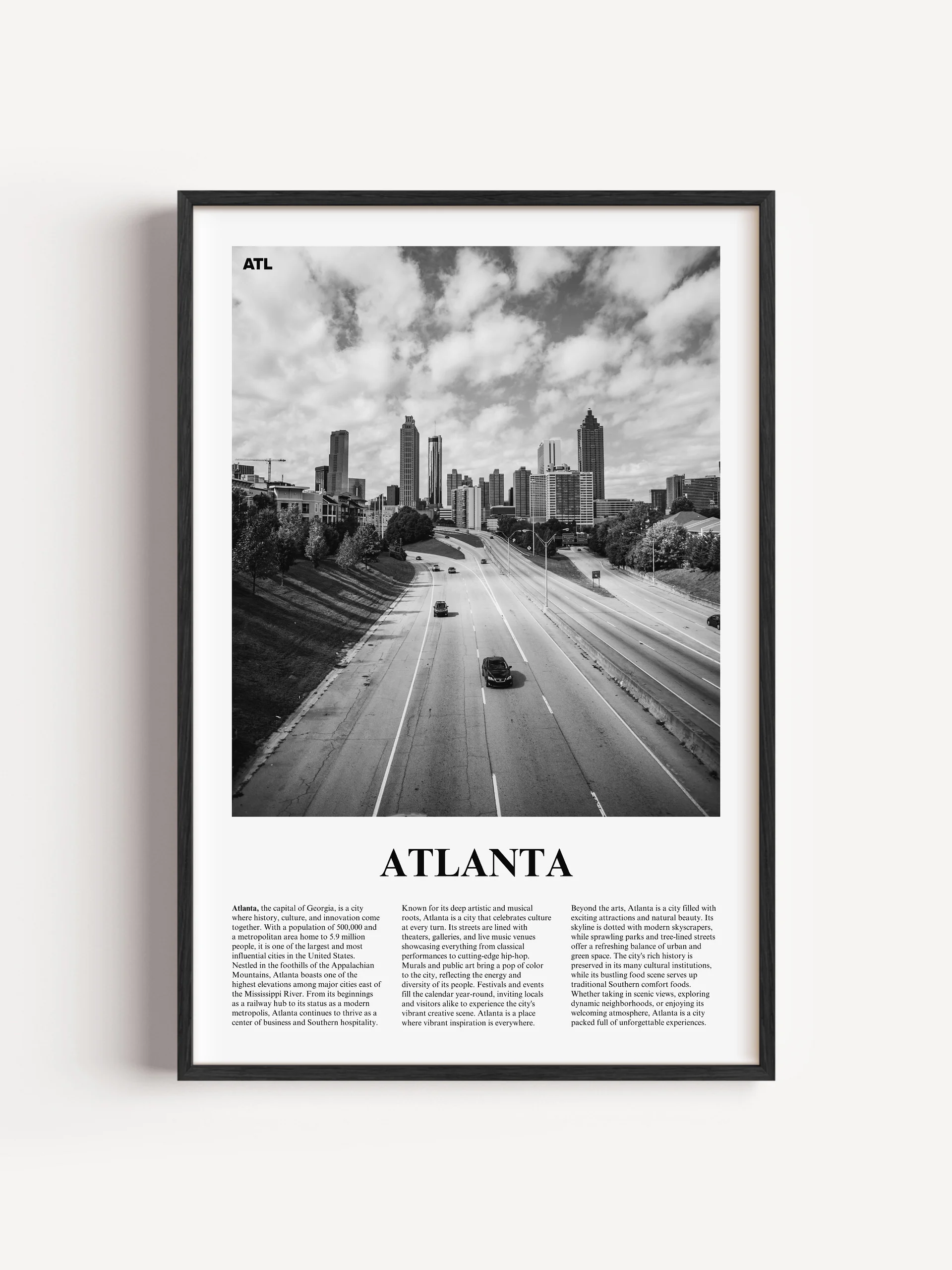 Atlanta 03 Newspaper Poster product image (1)