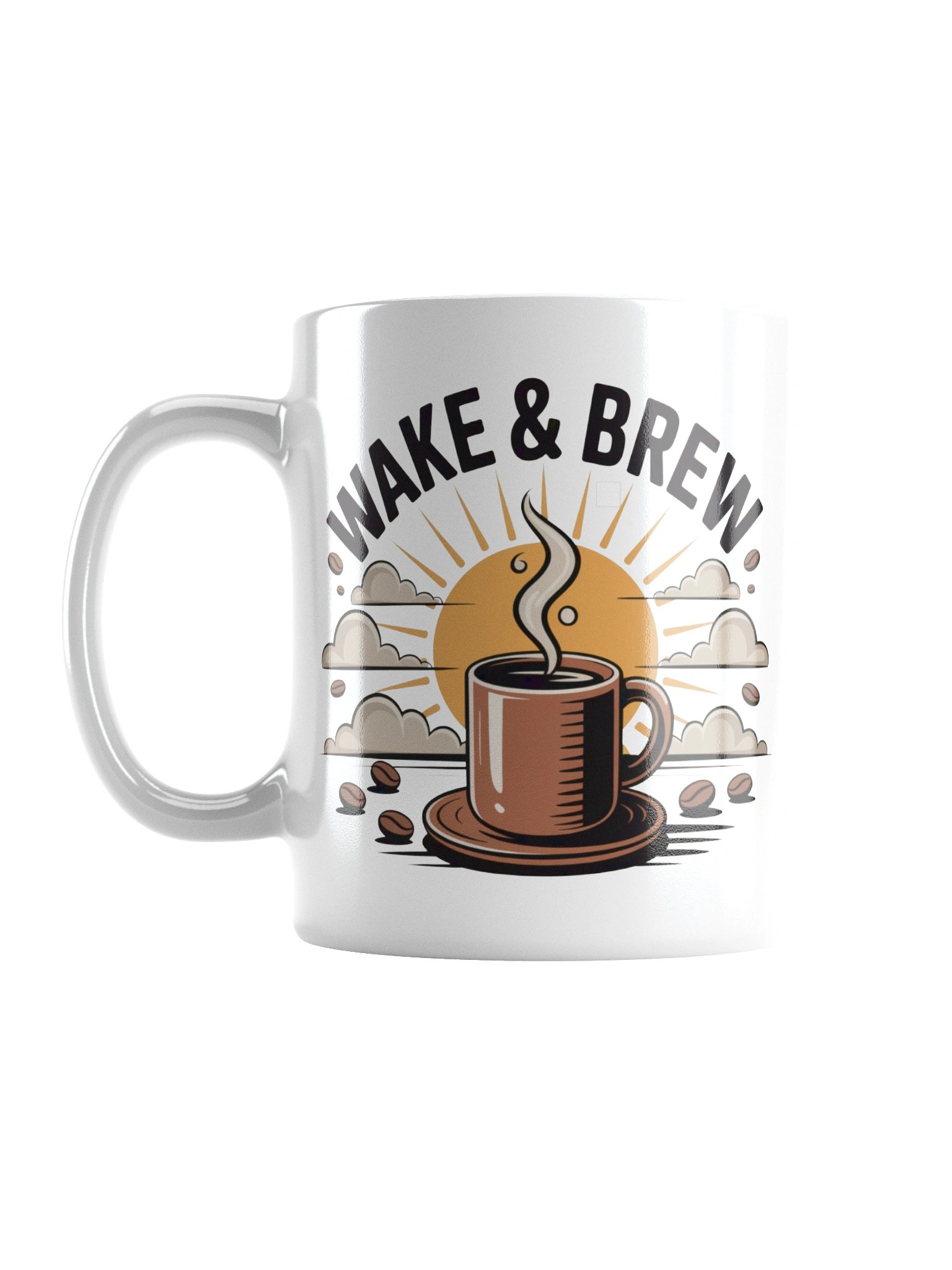 Wake & Brew Coffee Mug – Perfect for Morning Coffee Lovers product image (1)