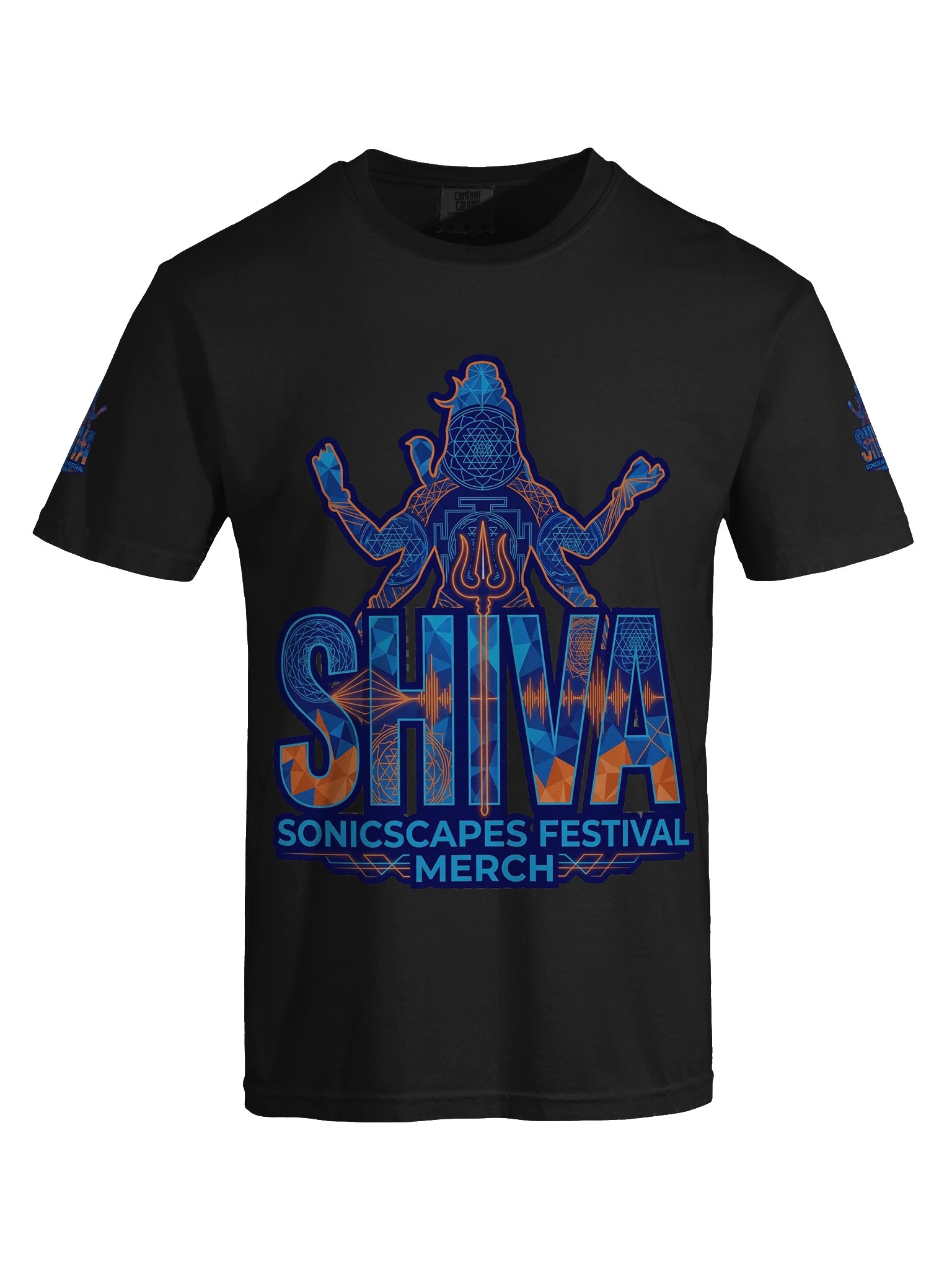 SHIVA SonicScapes Festival Tee – Psytrance Frequency Edition product image (8)