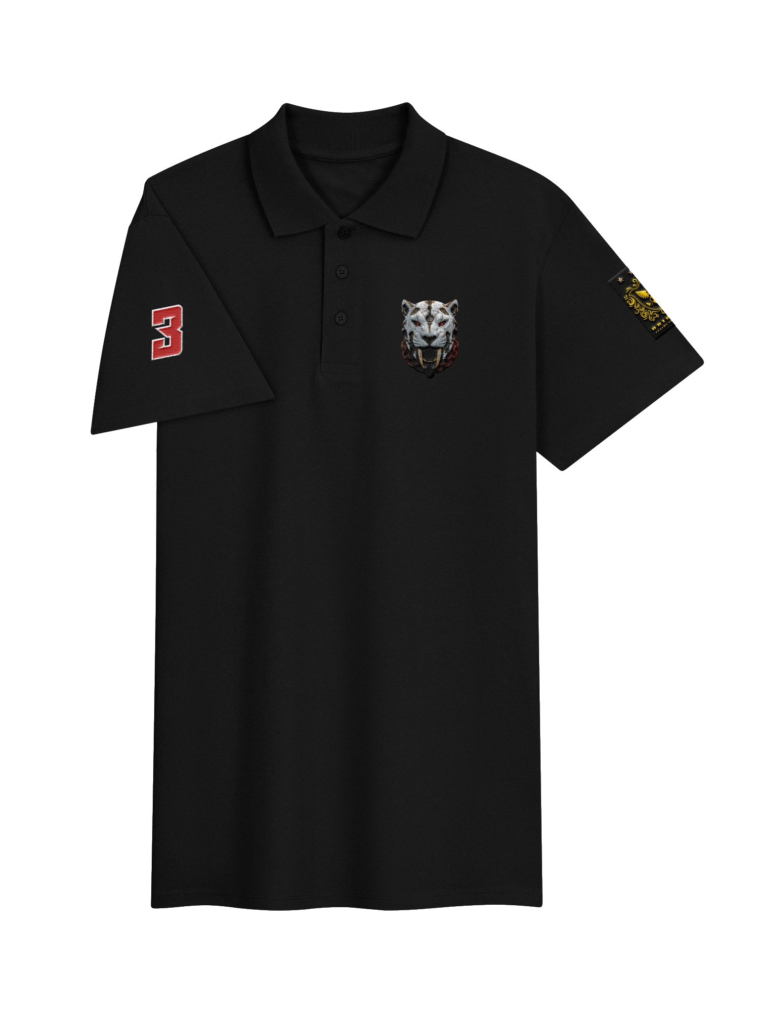 Steampunk White Tiger - Graphic Polo product image (3)