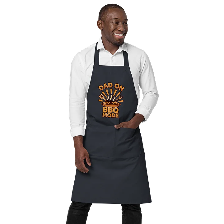 Dad on BBQ Mode – High‑Impact Printed Grilling Apron for Men Who Bring Serious Heat to Every Cookout product image (1)