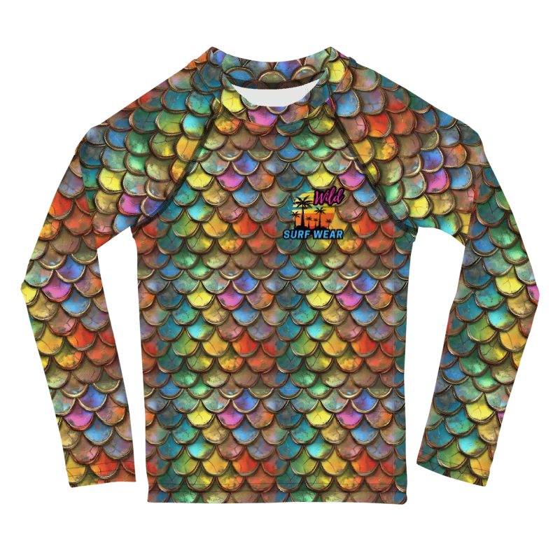 Wild Dragon Scale Kids Rash Guard #2 product image (1)