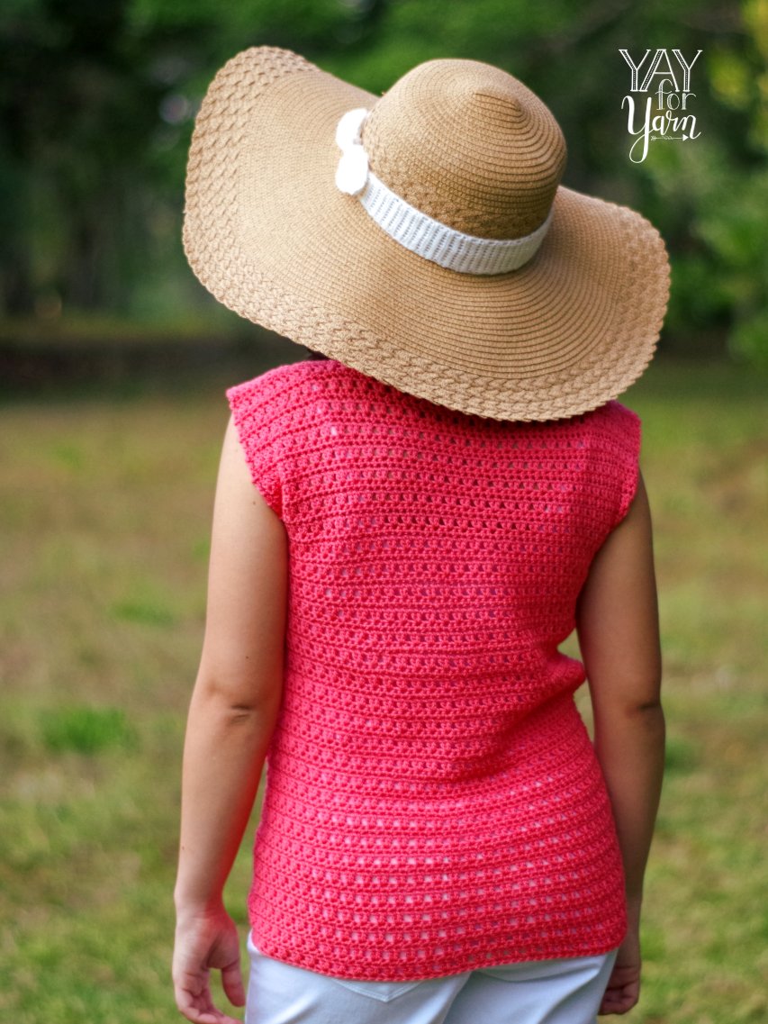 Easy Summer Tee - Women's Top PDF Crochet Pattern & Video Tutorial product image (3)
