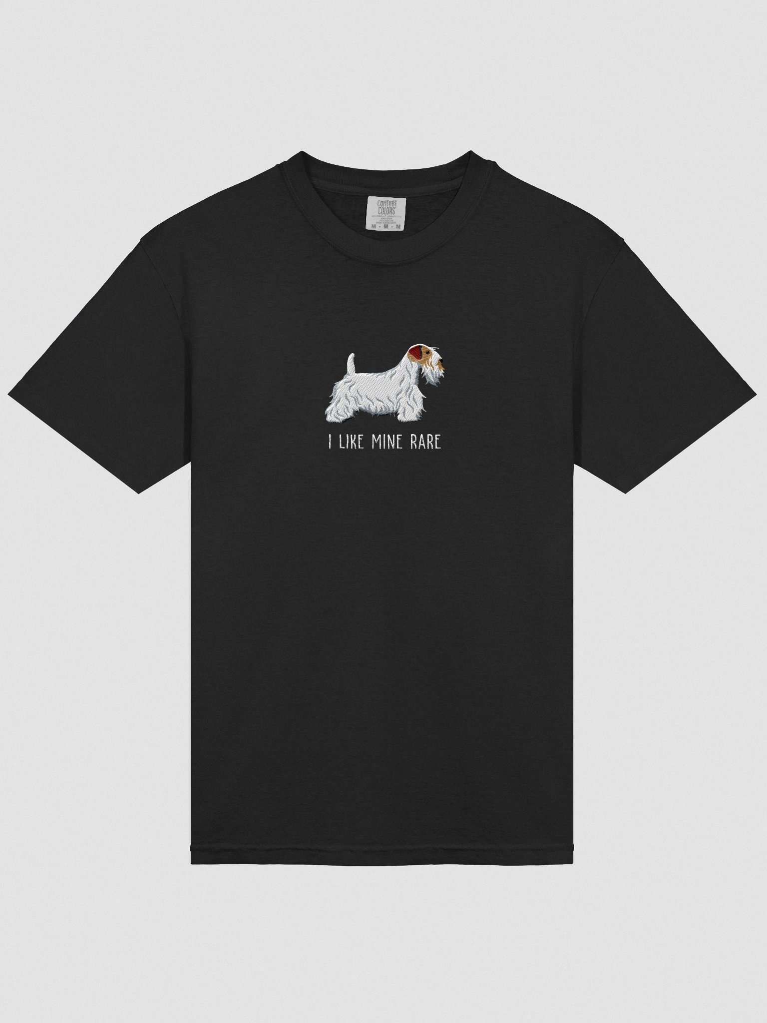 I Like Mine Rare T-Shirt(Embroidered) of a Sealyham Terrier(Brown & White) product image (6)
