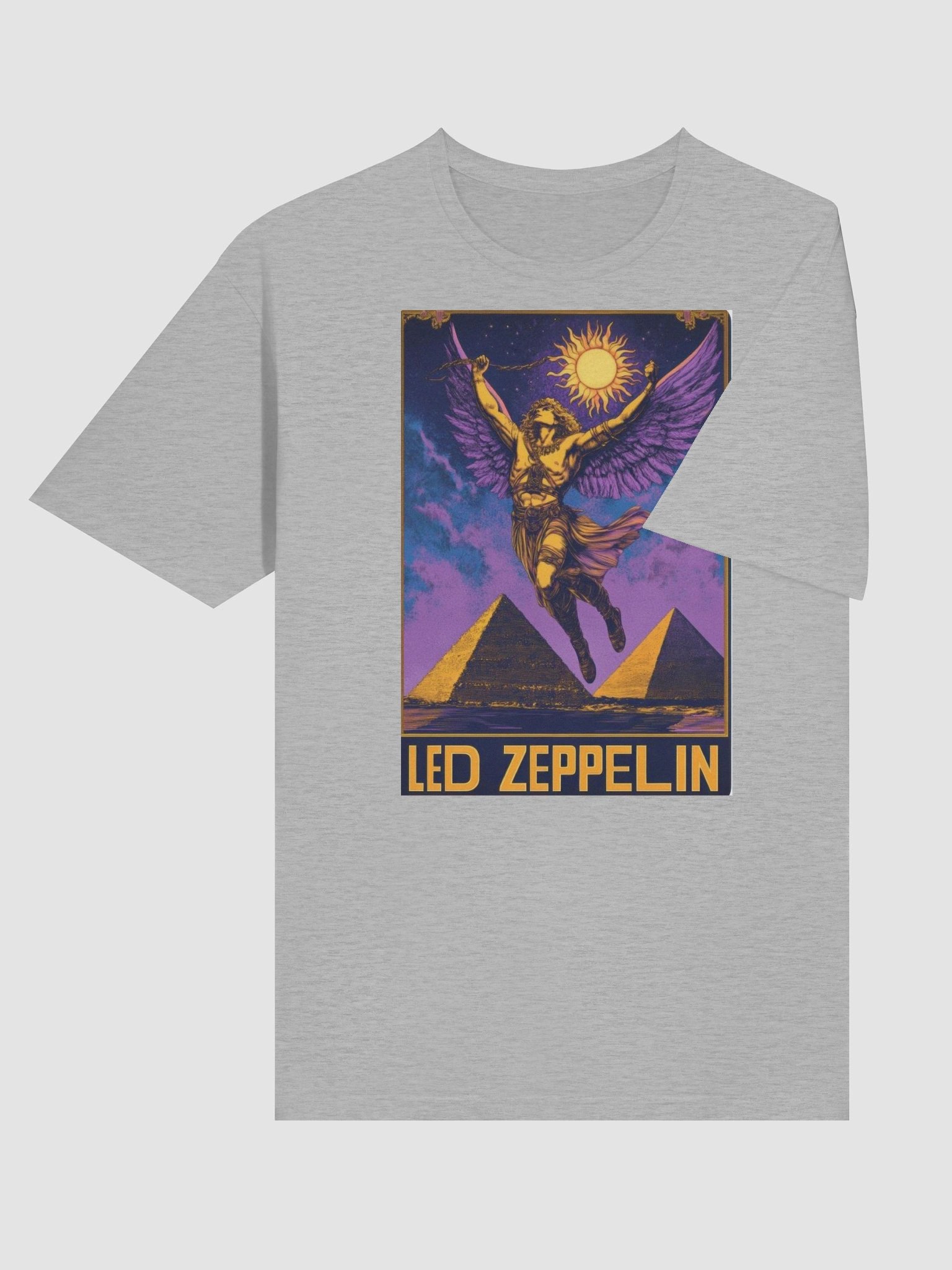 Led Zeppelin T-Shirt | Swan Song Icarus Angel Graphic Tee | Psychedelic Classic Rock Shirt product image (4)
