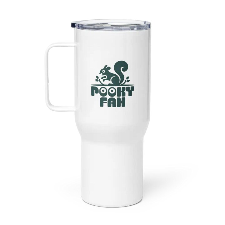 POOFY FAN Squirrel Logo Travel Mug product image (1)