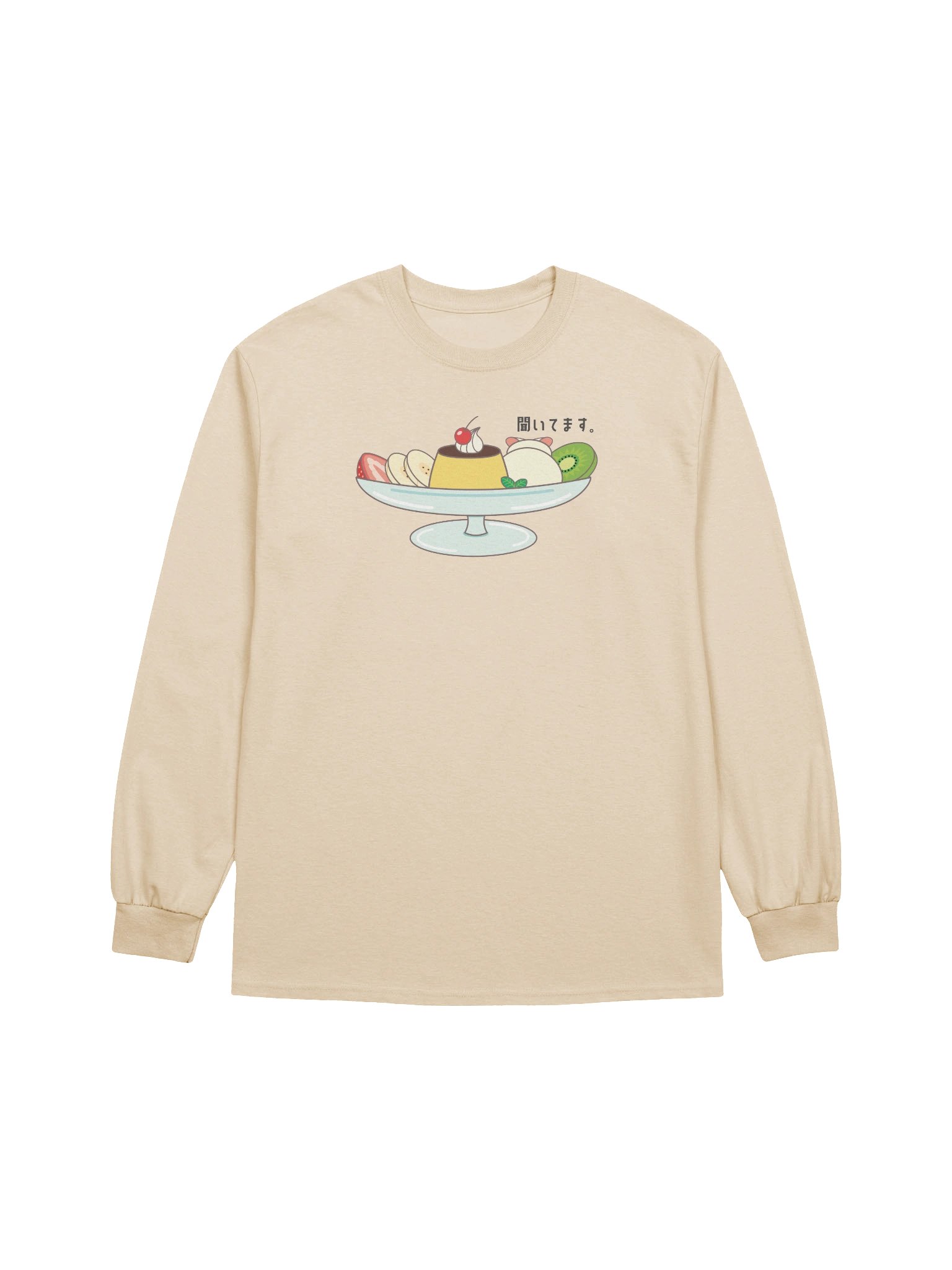 Pudding A La Mode Cat - Unisex Adult Long Sleeve T-shirt product image (5)