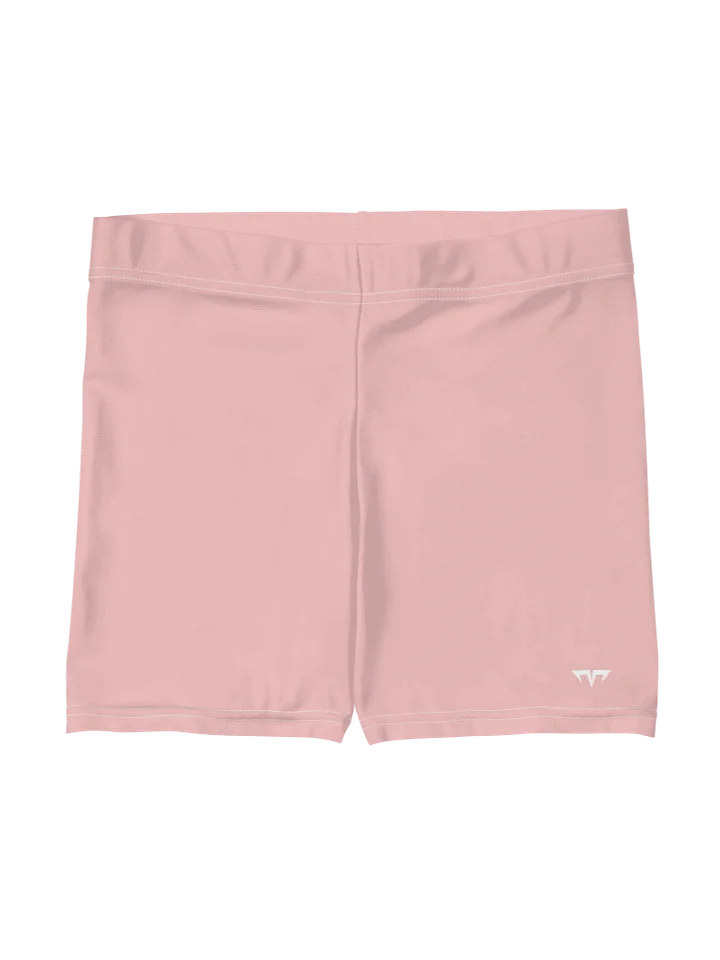 Women's Activewear - Slip Shorts Baby Pink - Printed White Logo product image (1)