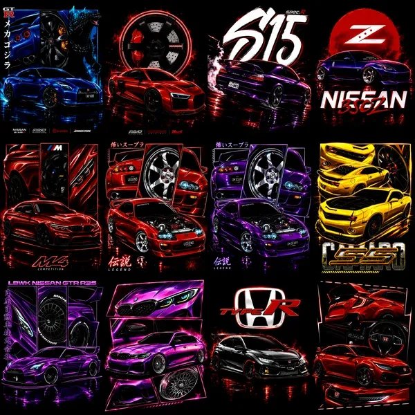 160 JDM Designs for Dark Shirts product image (5)