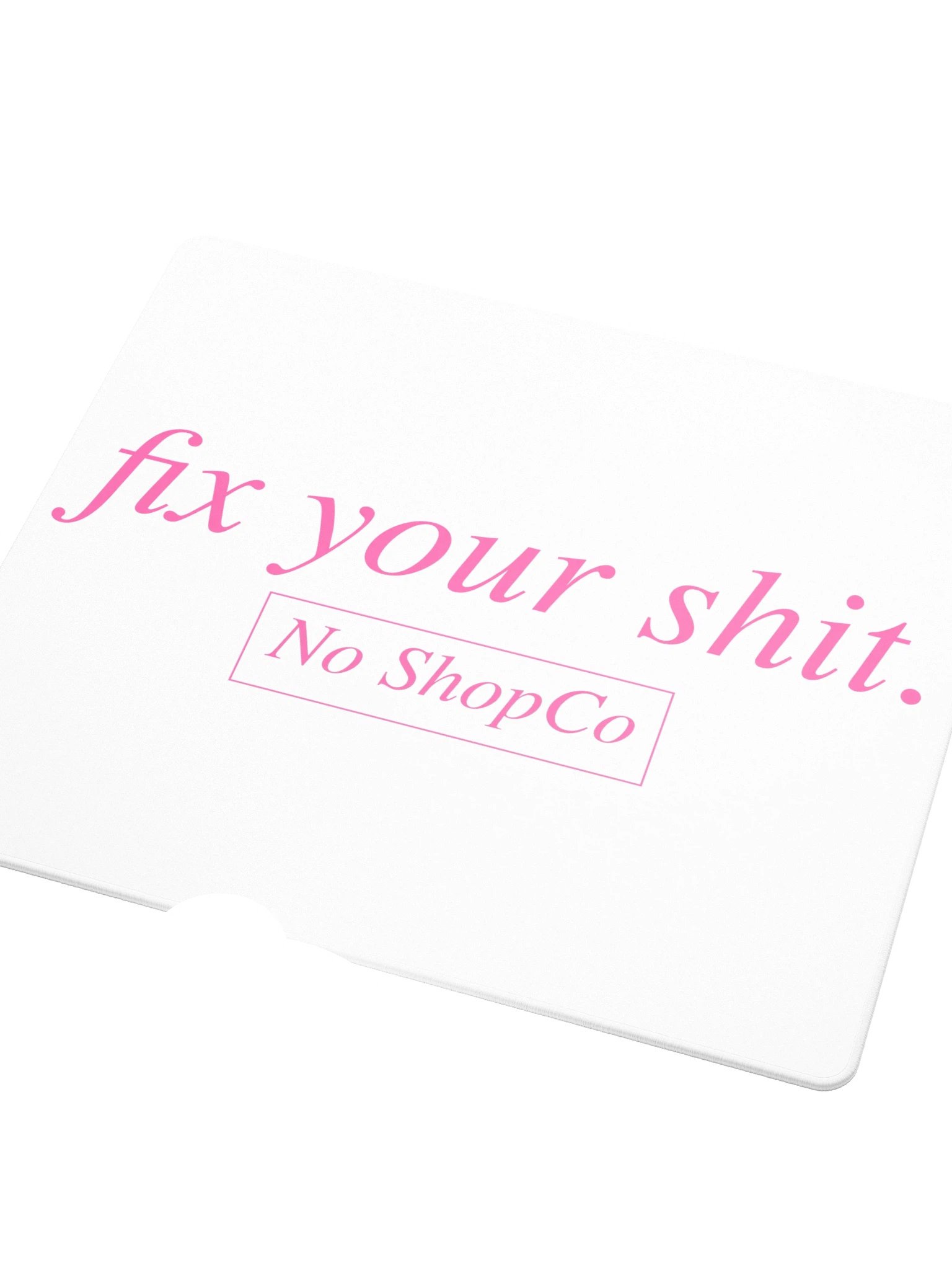 No ShopCo Gaming Mouse Pad - Pink on White product image (3)