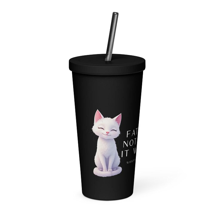 Claudia Insulated Tumbler with a Straw - Dark product image (1)