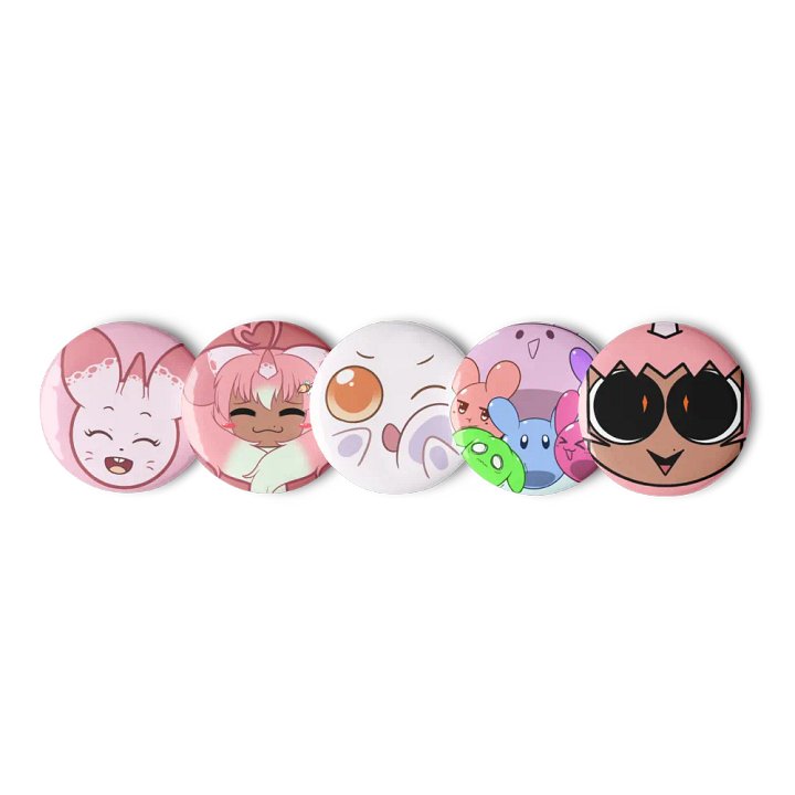Jammy and Co. Pin Button Set (5PCs) product image (1)