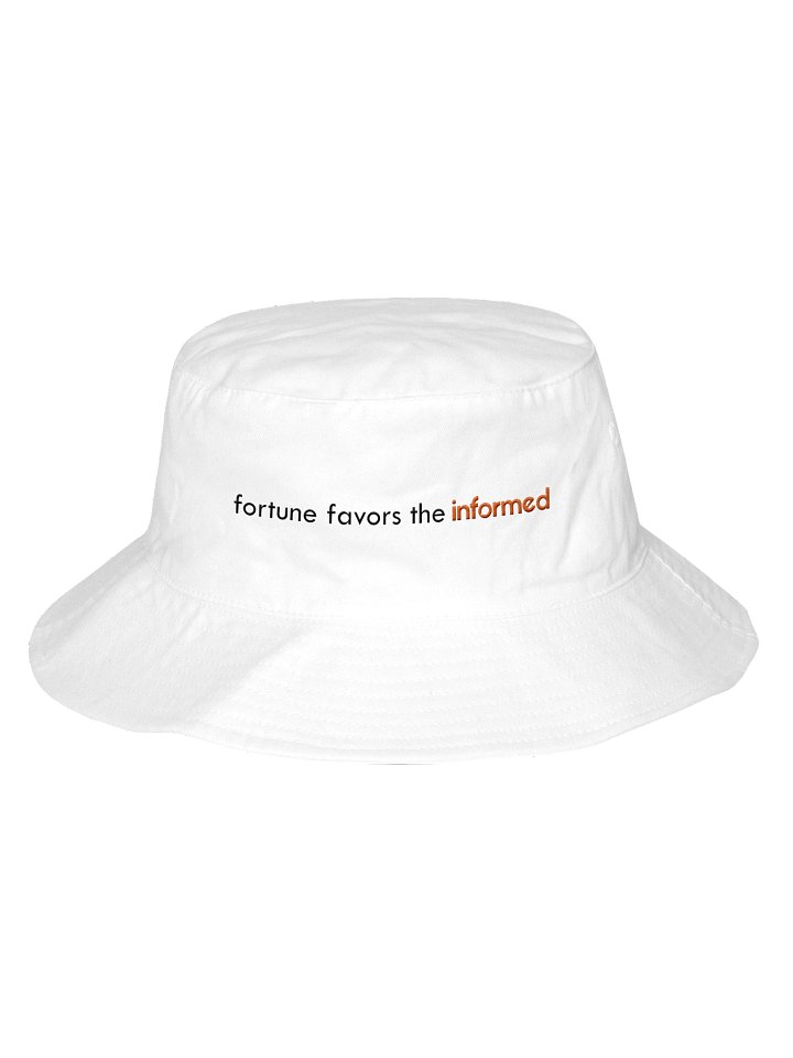 informed.now Flexfit Bucket Hat (White) product image (1)