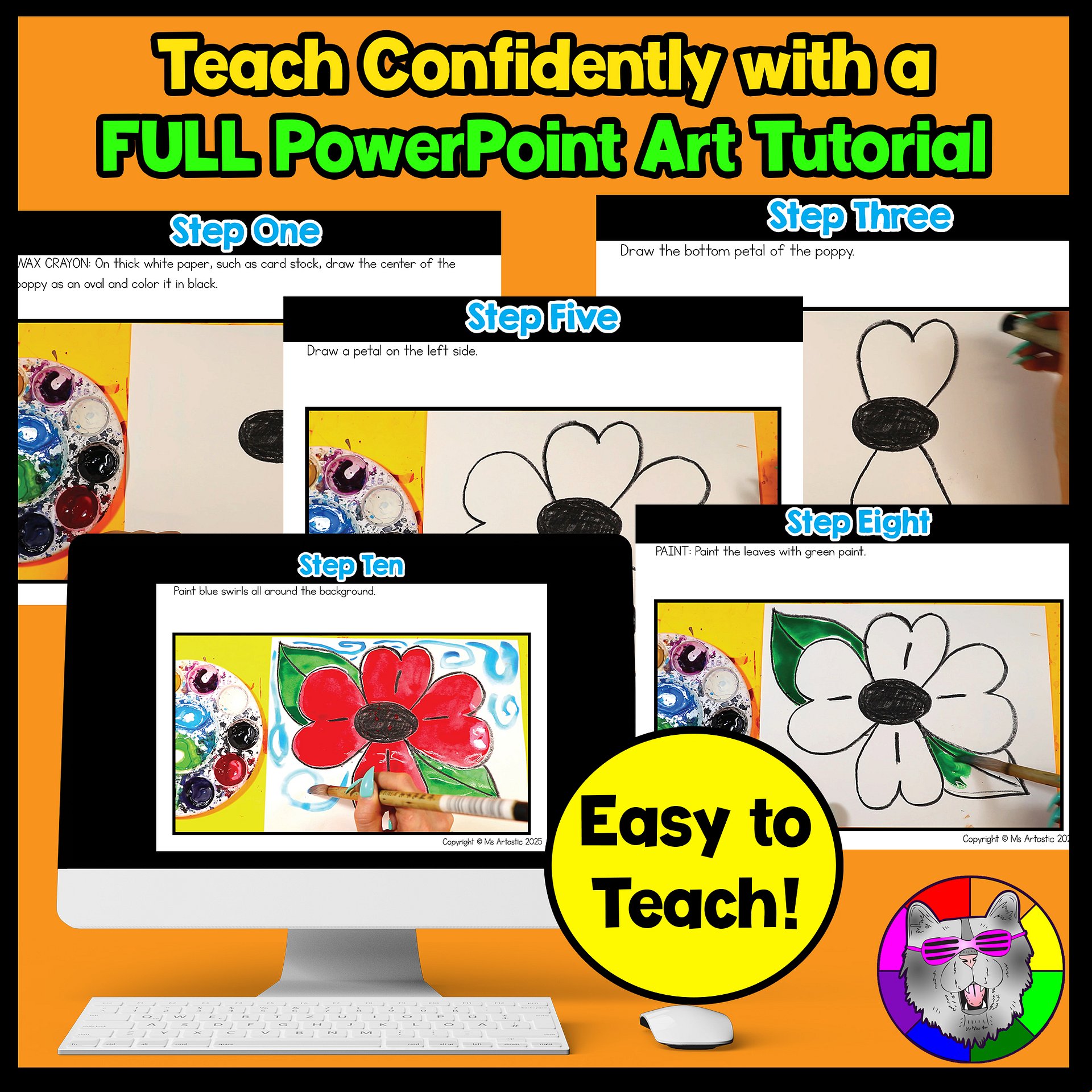 Poppy Art Lesson Remembrance Day Art Memorial Day Art Project Writing Reading K-3 product image (3)