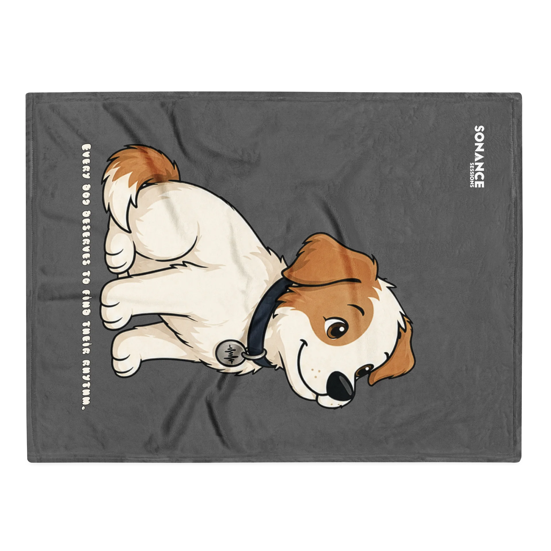 Sonance Dog Throw Blanket (Look Up) Zambezi Grey product image (1)