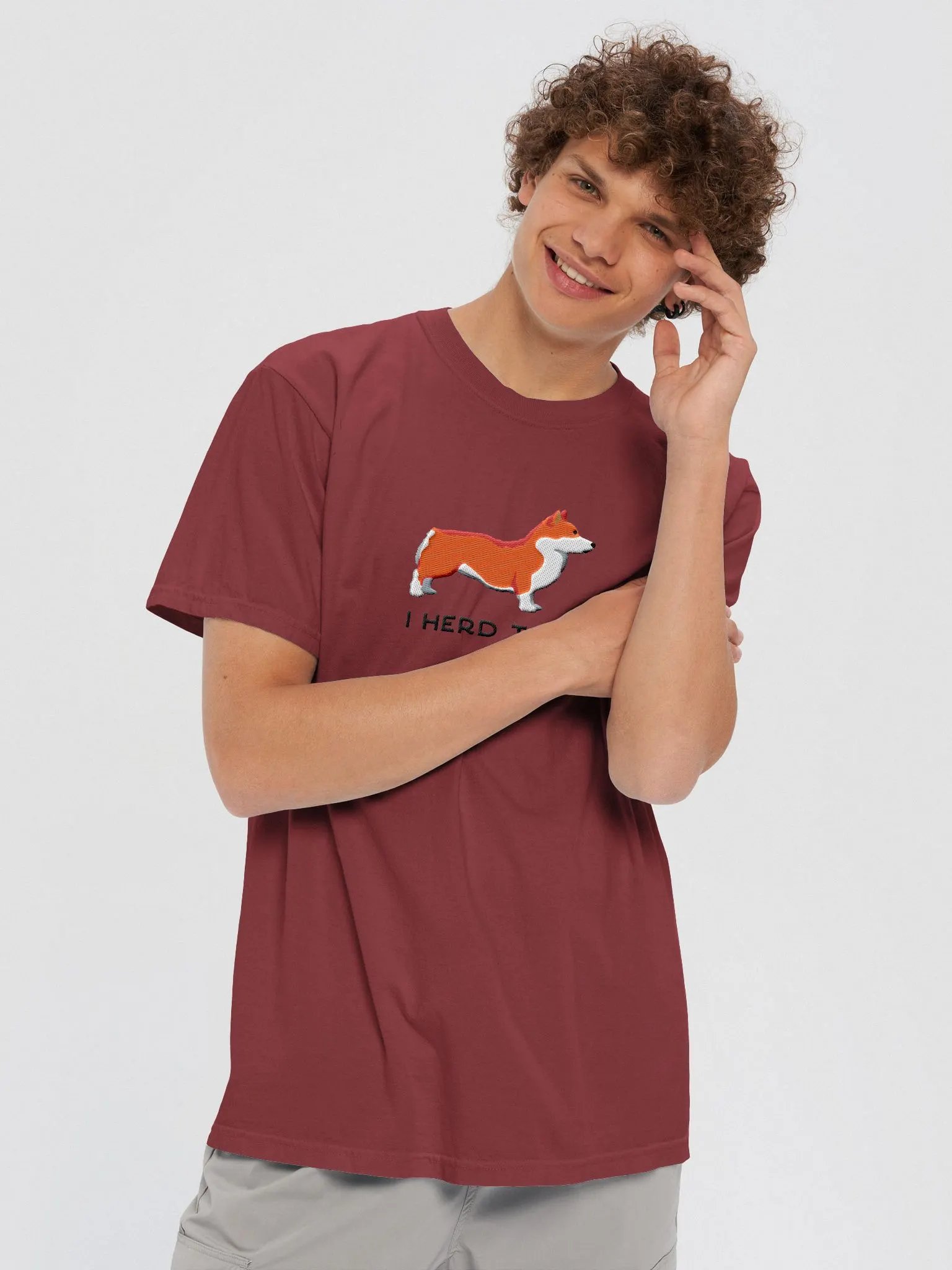 I Herd That T-Shirt(Embroidered) of a Pembroke Welsh Corgi product image (5)