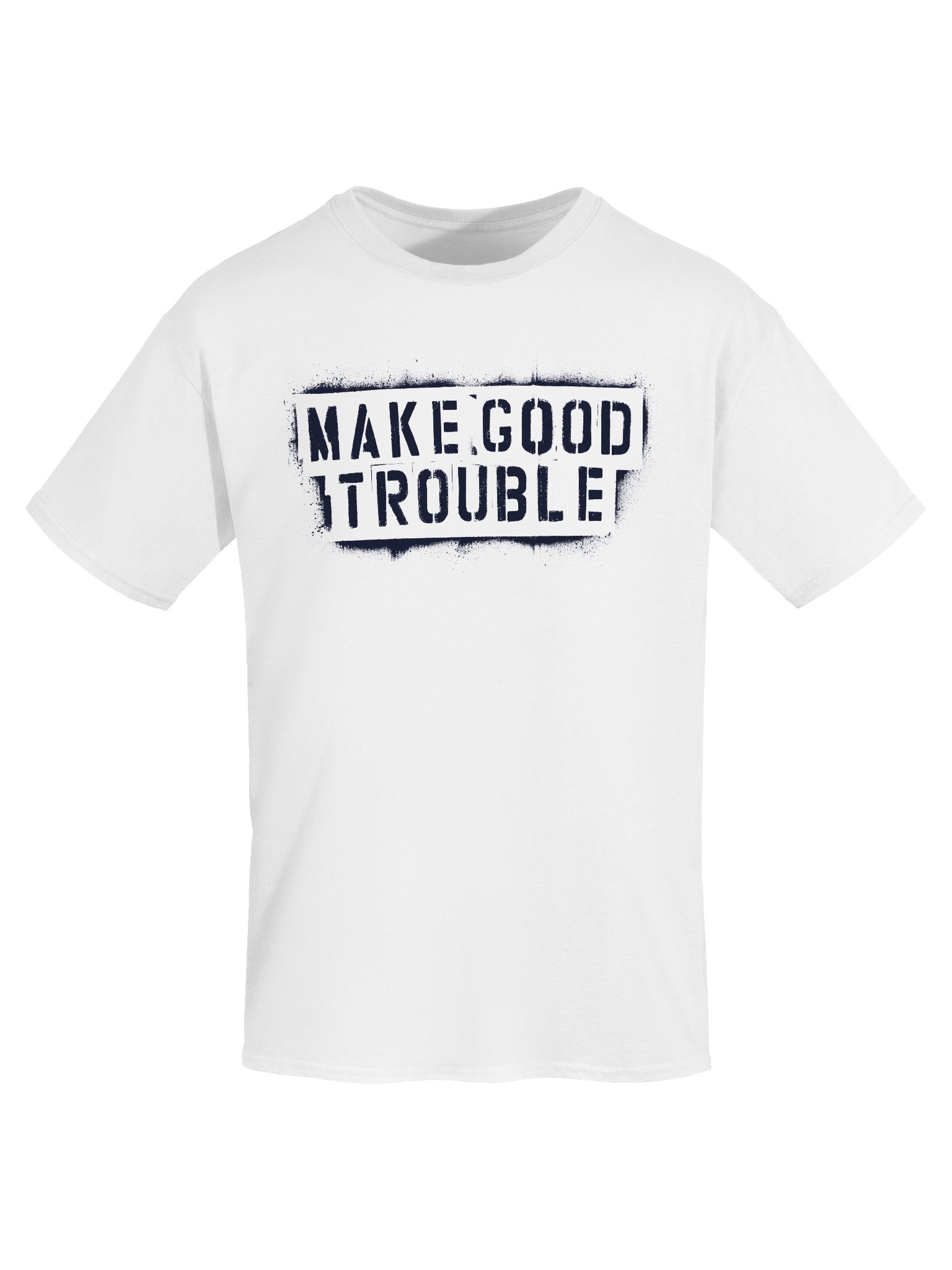 Make Good Trouble Gildan Heavyweight T-Shirt black letters product image (5)