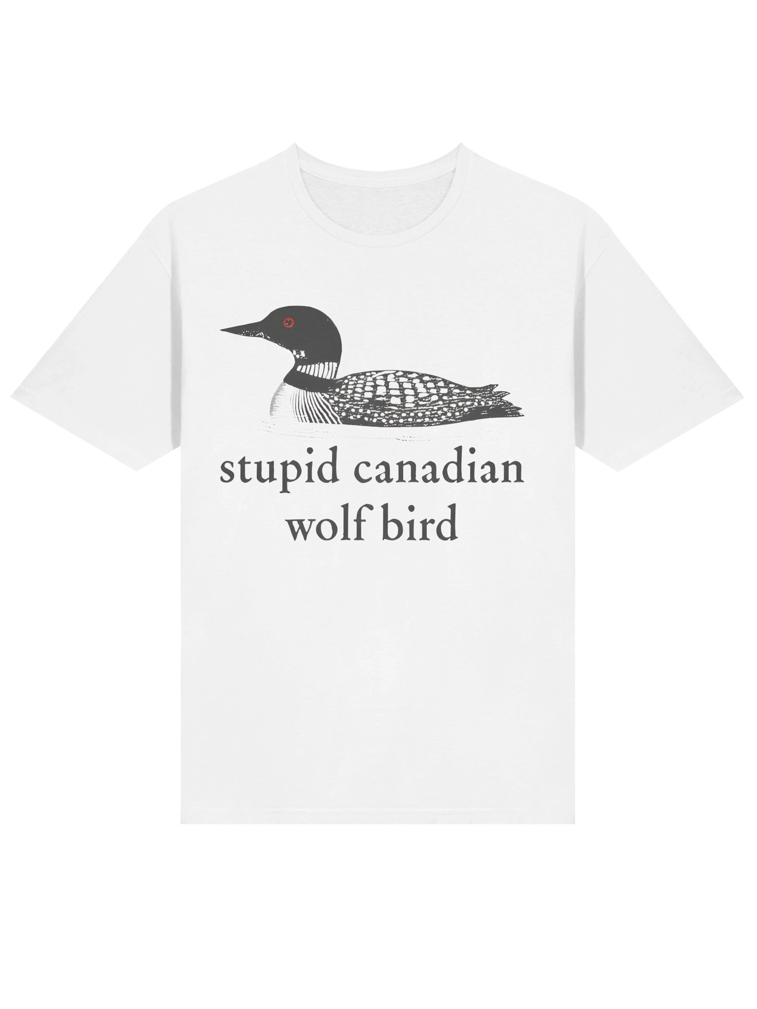 Stu*pid Canadian Wolf Bird Shirt product image (2)