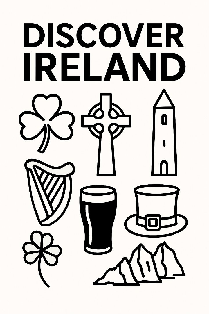 Free “Discover Ireland” Poster – European Wall Art Printable (A4 & US Letter PDF) product image (2)