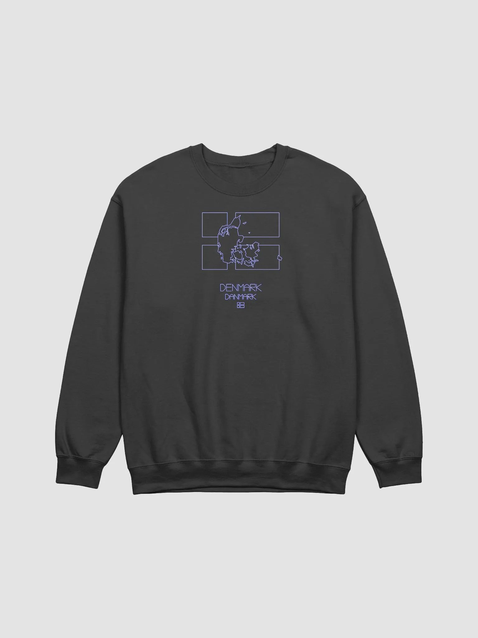 Arcade Vector Wireframe Map of Denmark Sweatshirt product image (1)