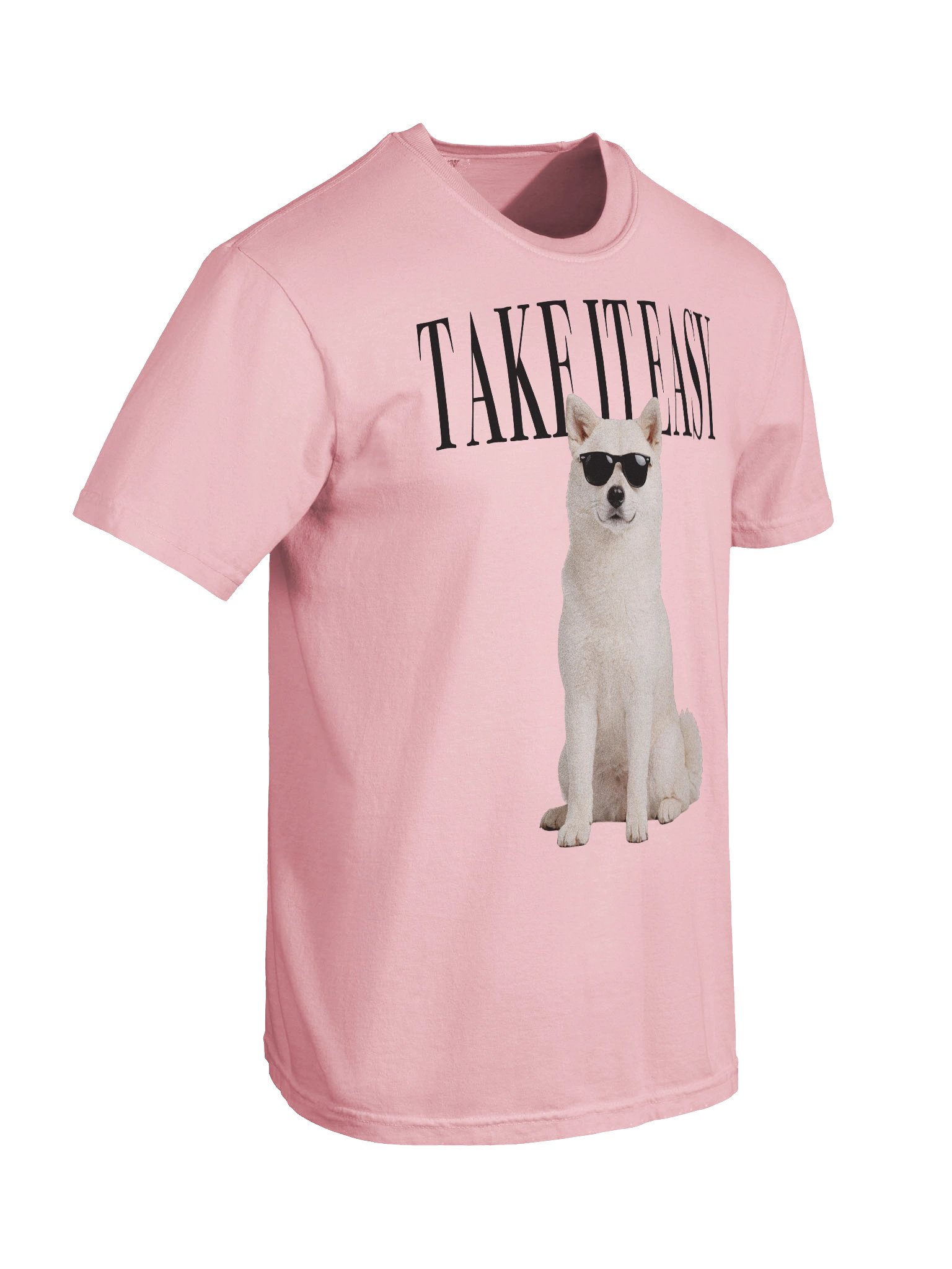 Take It Easy '90s Pop Vintage-Style T-Shirt for Japanese Akita(White) Owners product image (11)