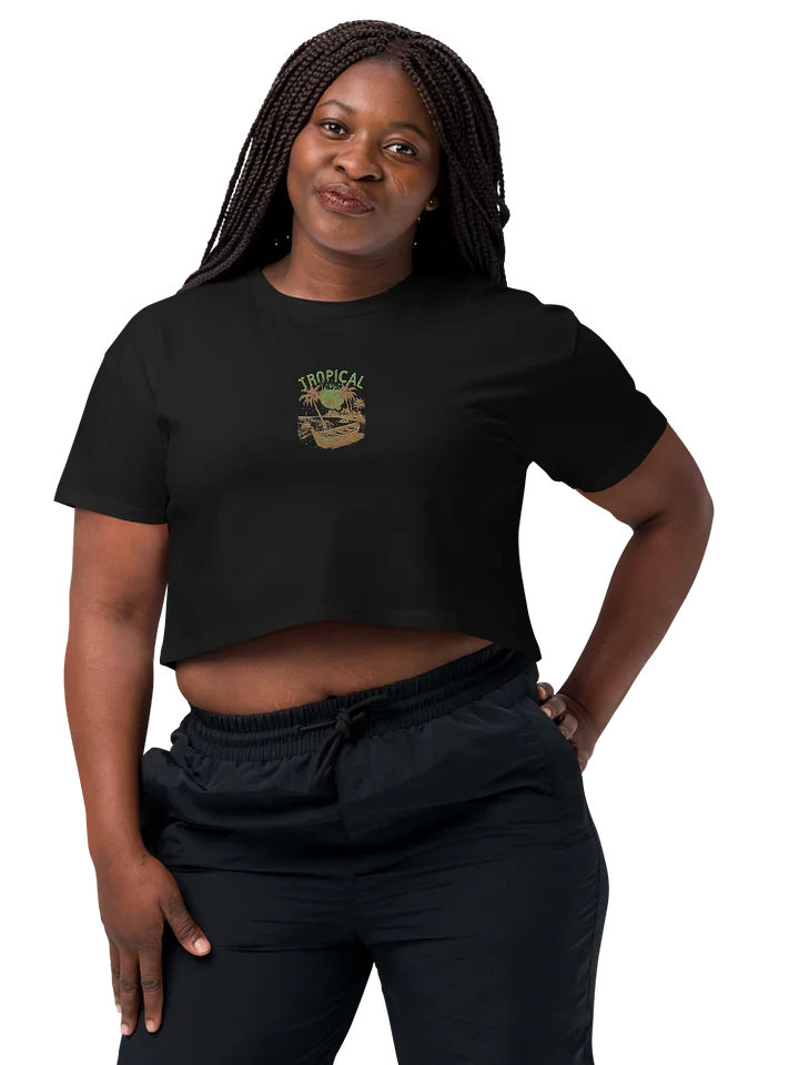 Tropical Breeze Embroidery Crop Top product image (2)
