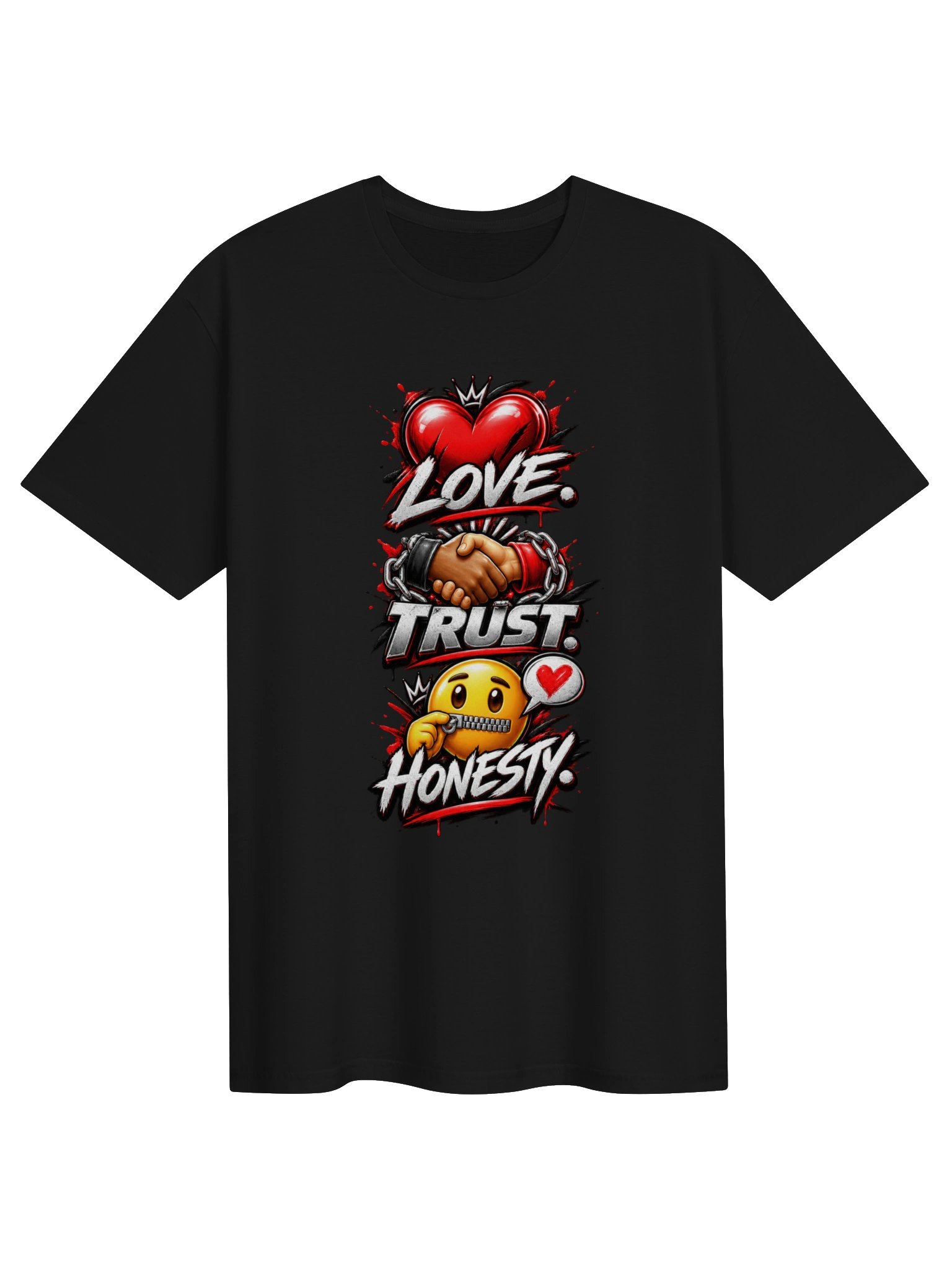 Love Trust Honesty Icons Tee