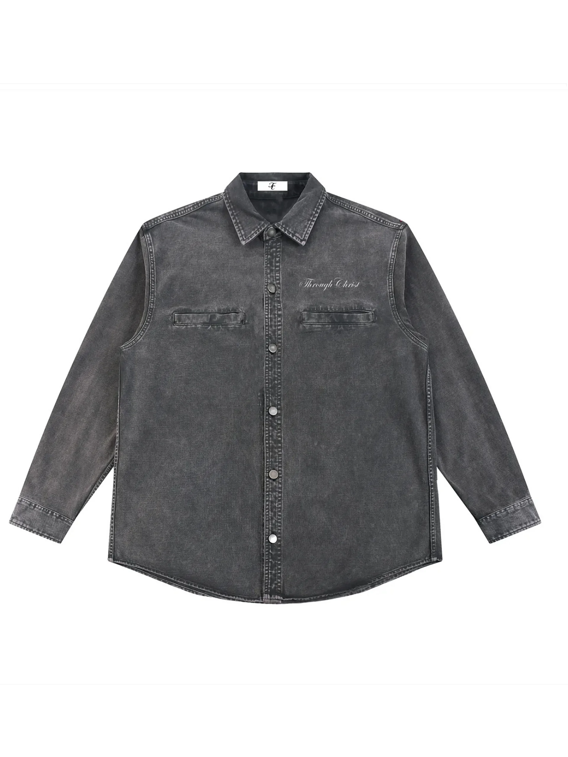 Through Christ Vintage Denim Shirt product image (2)