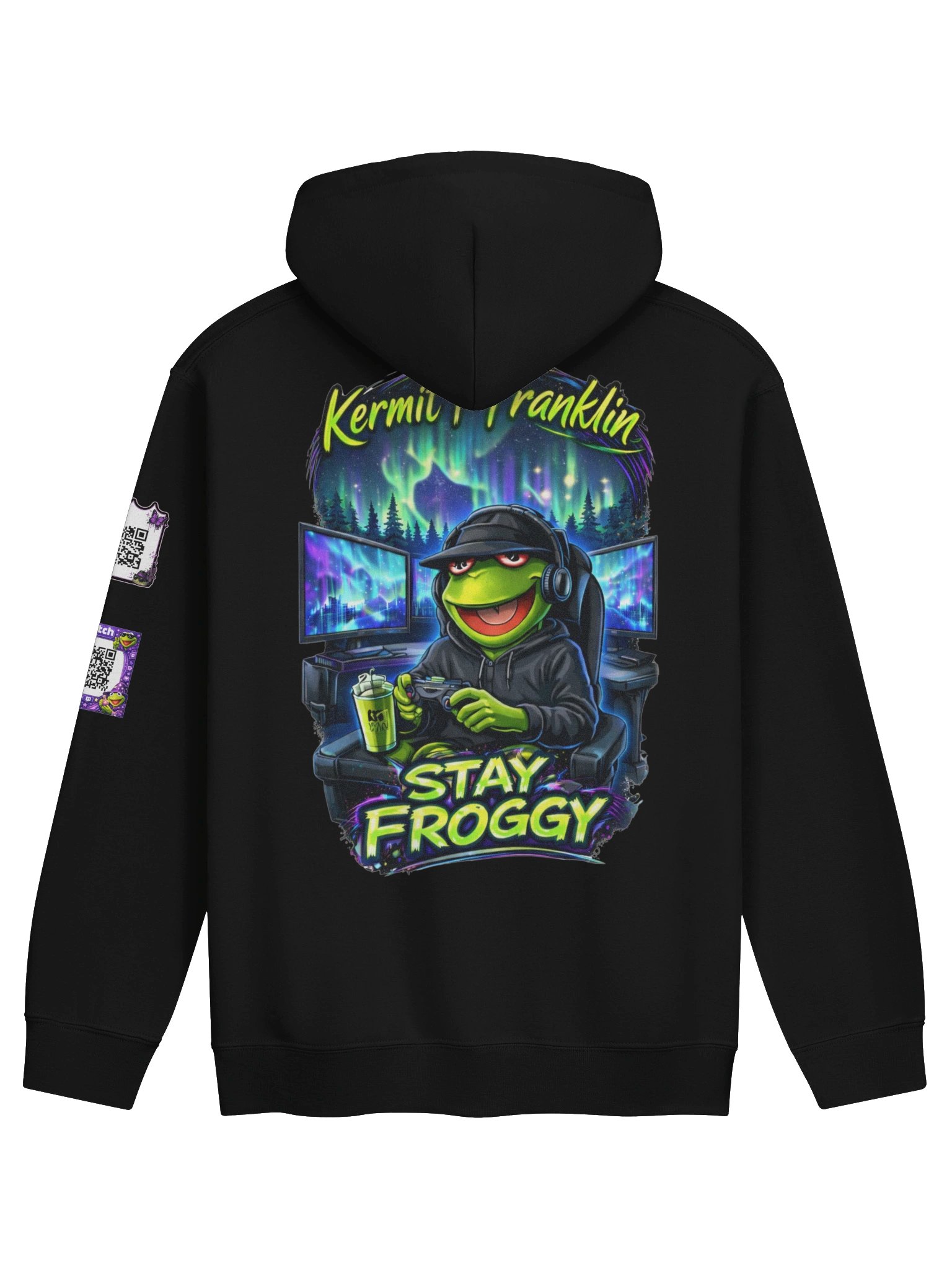 Stay Froggy Hoodie w/QR product image (1)