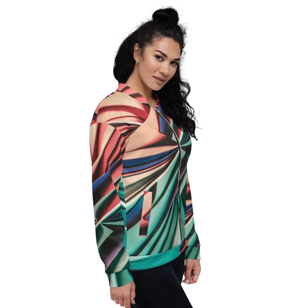 Exclusive Abstract Art Unisex Bomber Jacket - TDS Music Original Design product image (1)