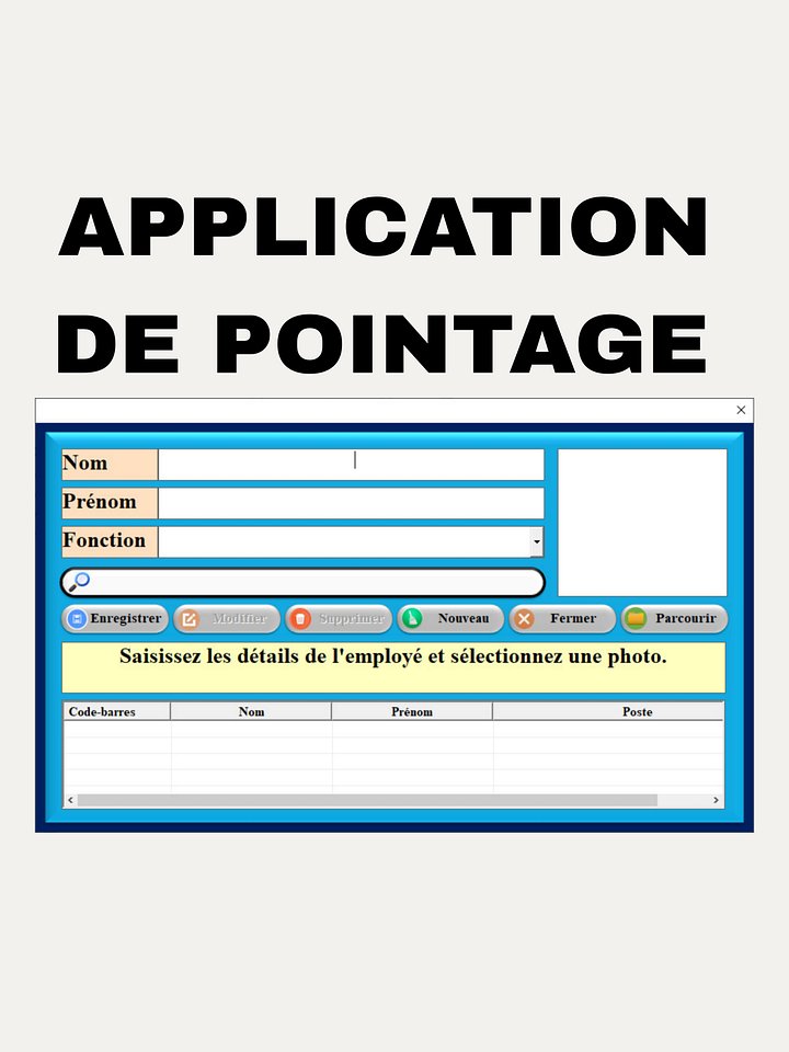 Application de pointage-Gestion des employés product image (2)