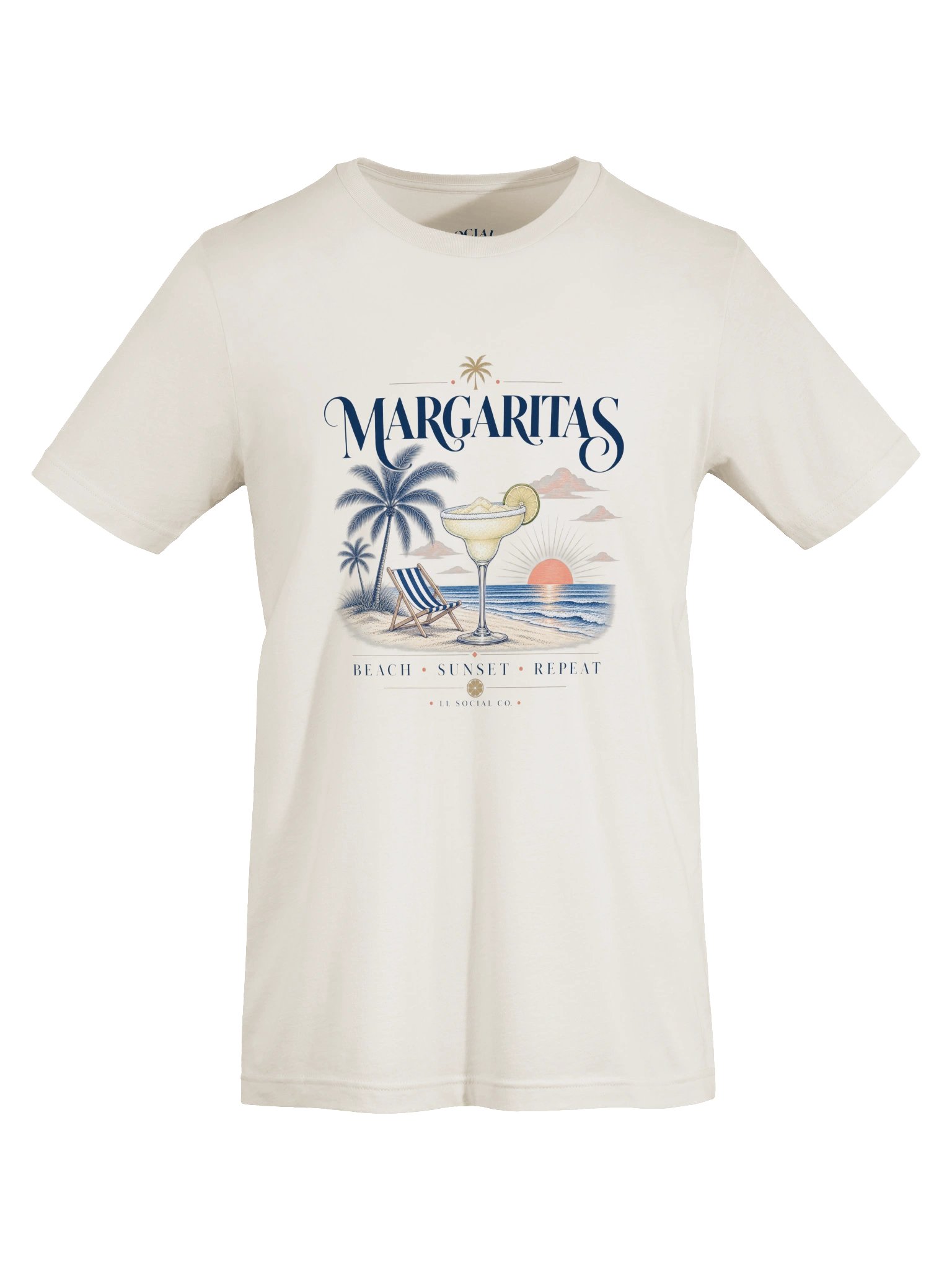 Margaritas Beach Sunset Repeat - Unisex Resort Tee product image (5)