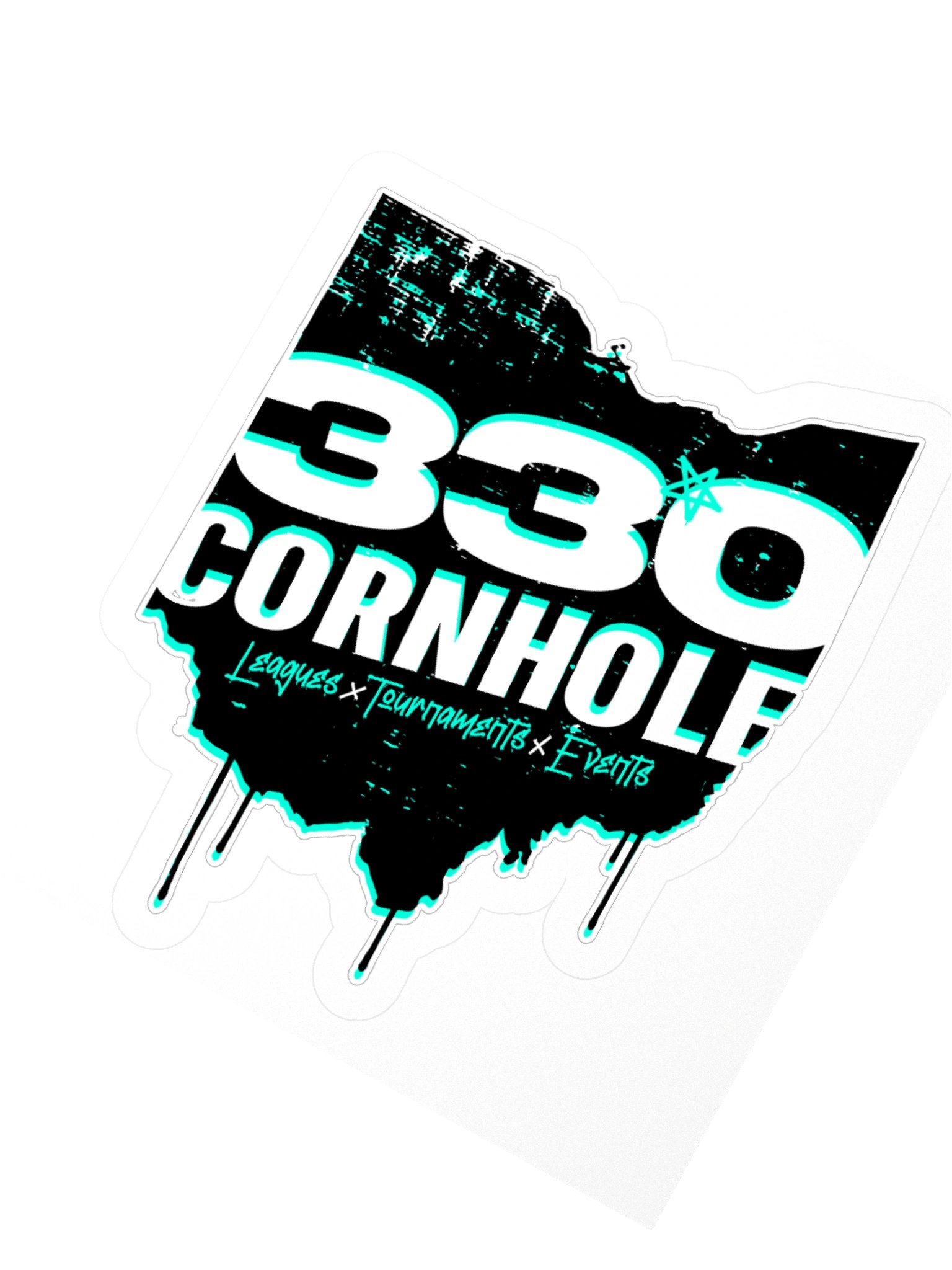 330 Cornhole Grunge Sticker Collection product image (8)