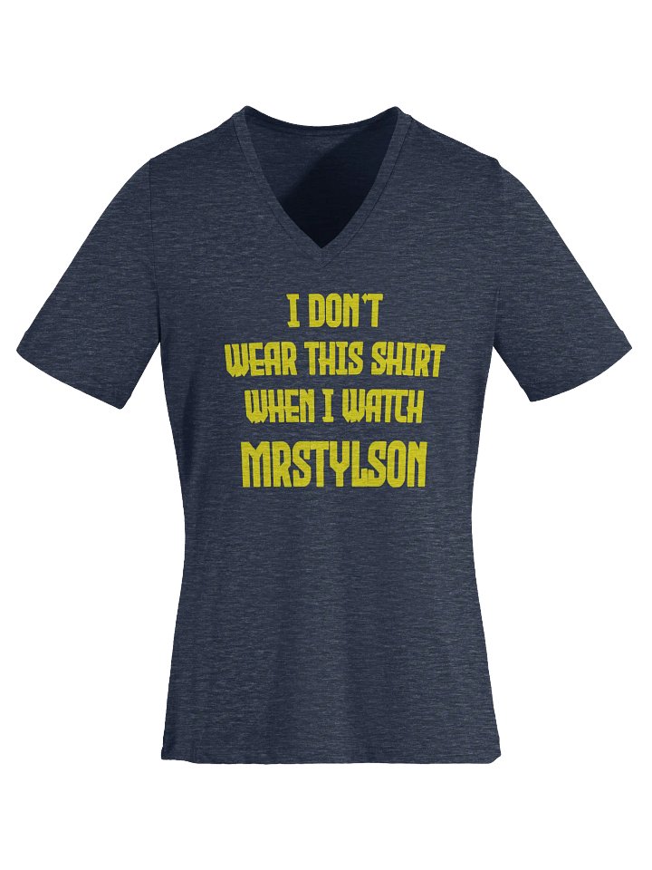 I Don't Wear This Women's V-Neck (Yellow Text) product image (21)