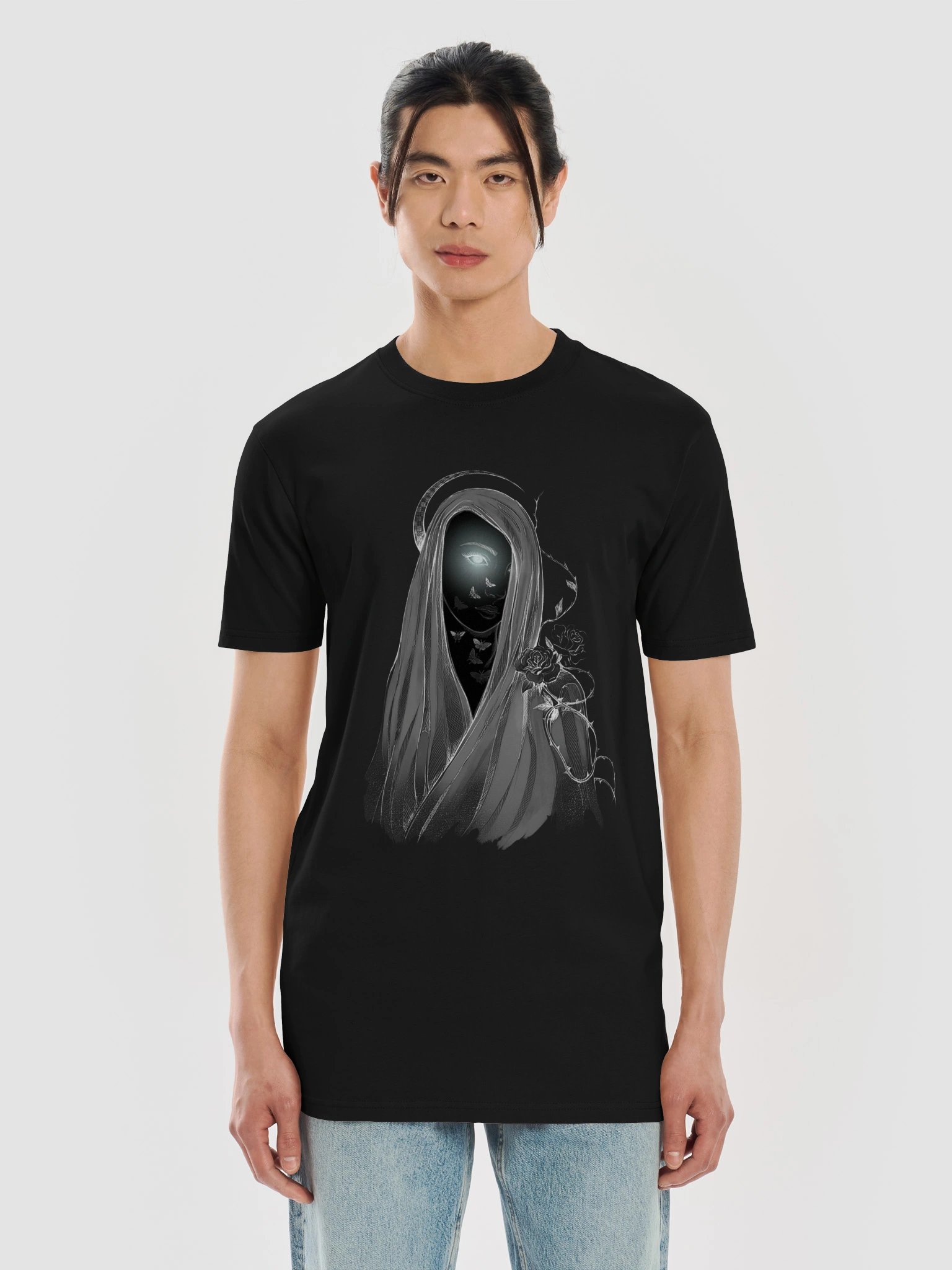 The Hollow Gaze // Veiled Thorn Heavyweight Tee product image (7)