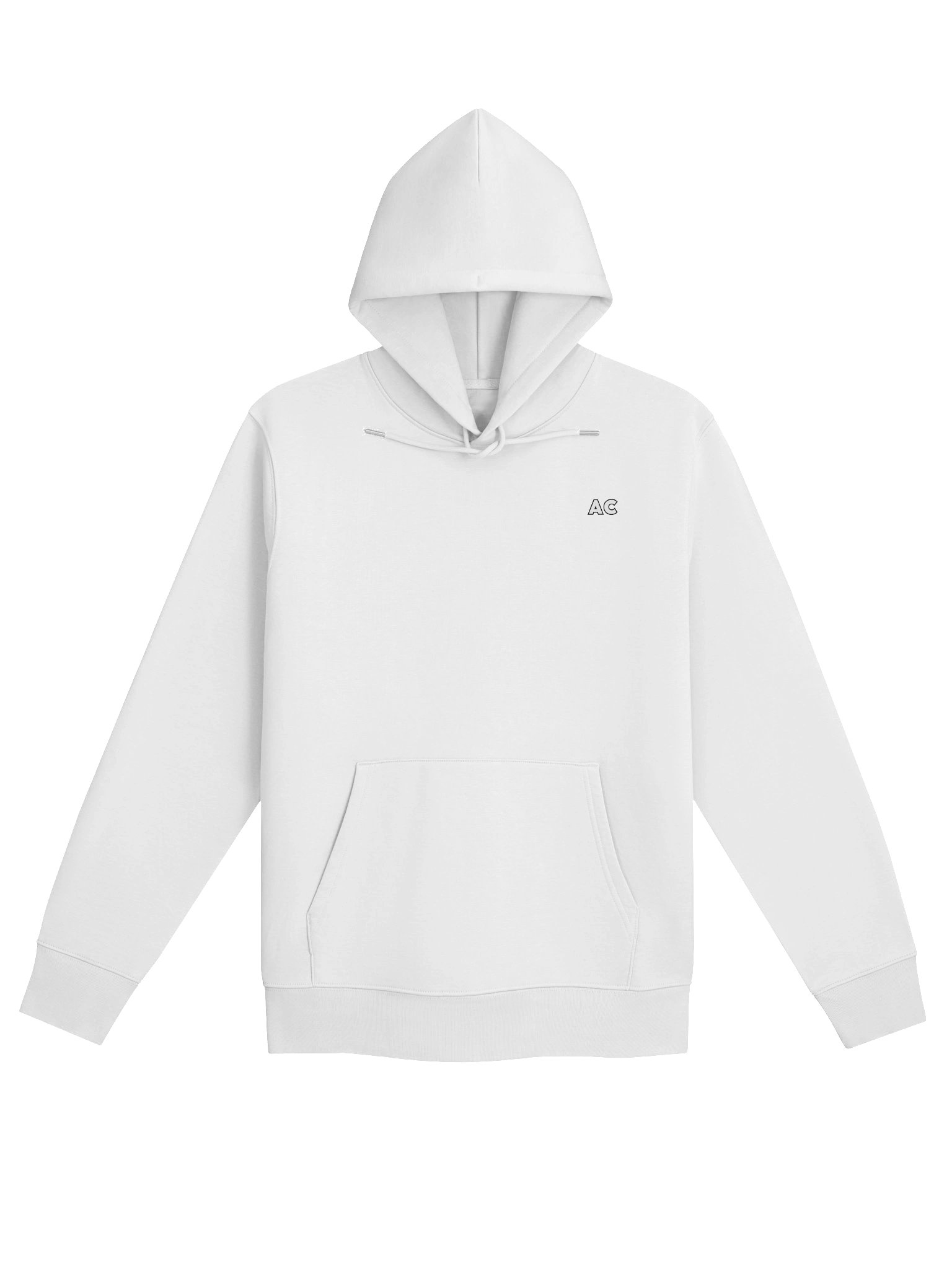 AC Essential Slim Hoodie Logo White product image (1)