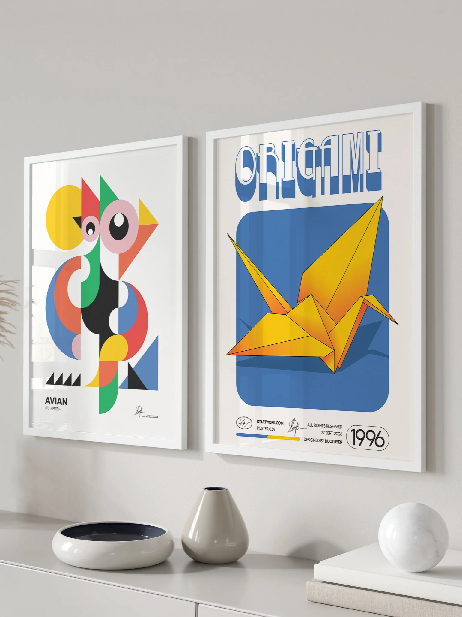 "ORIGAMI" Framed Poster product image (53)