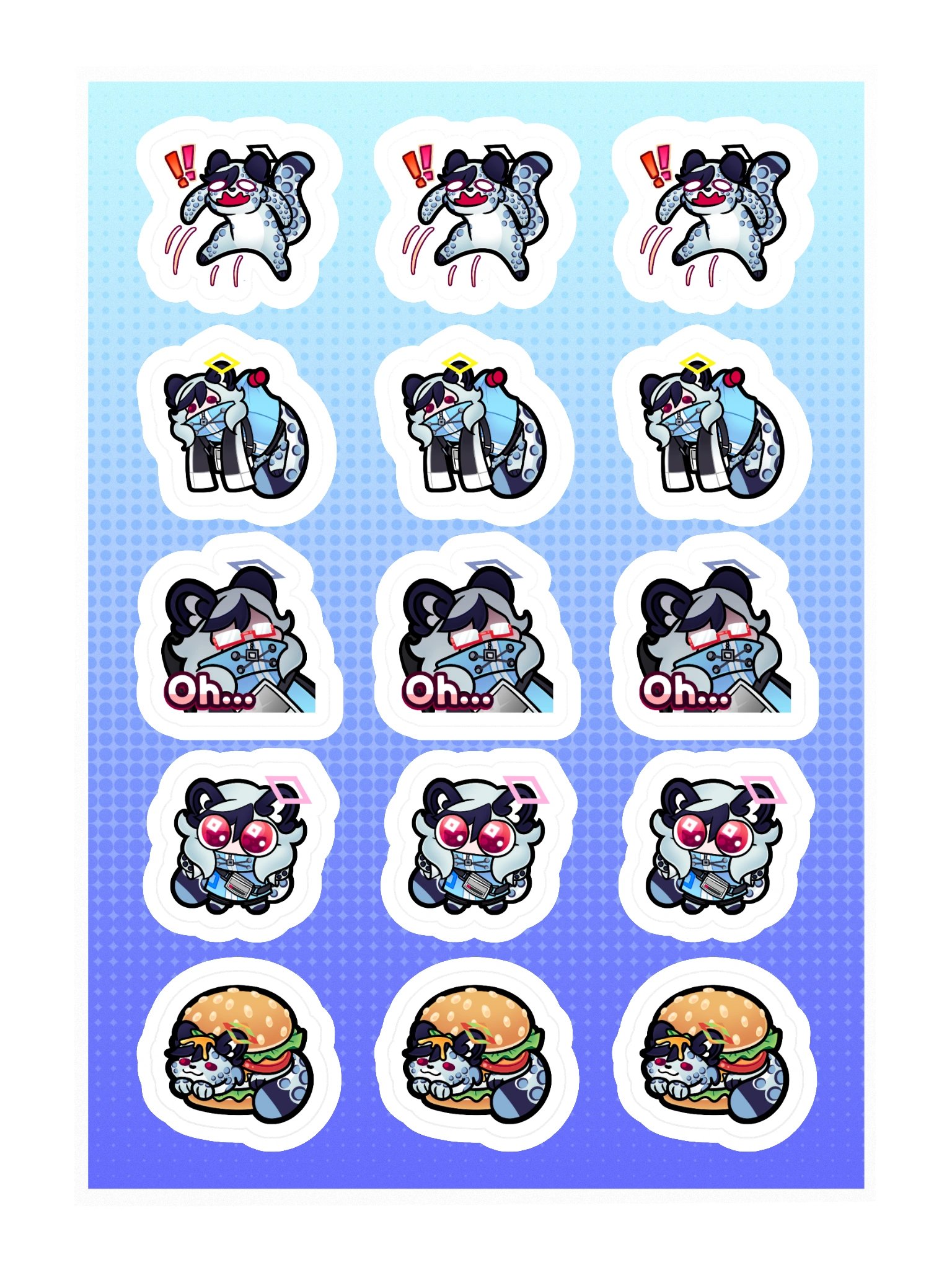 Sleepy's Emote Sticker Sheet product image (5)