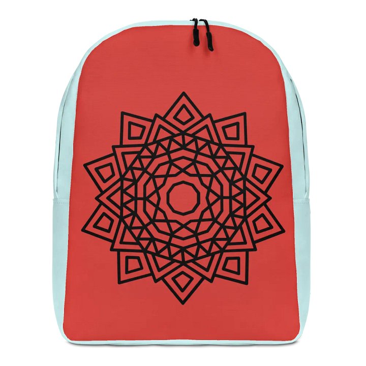Mandala Red and light blue Backpack product image (1)