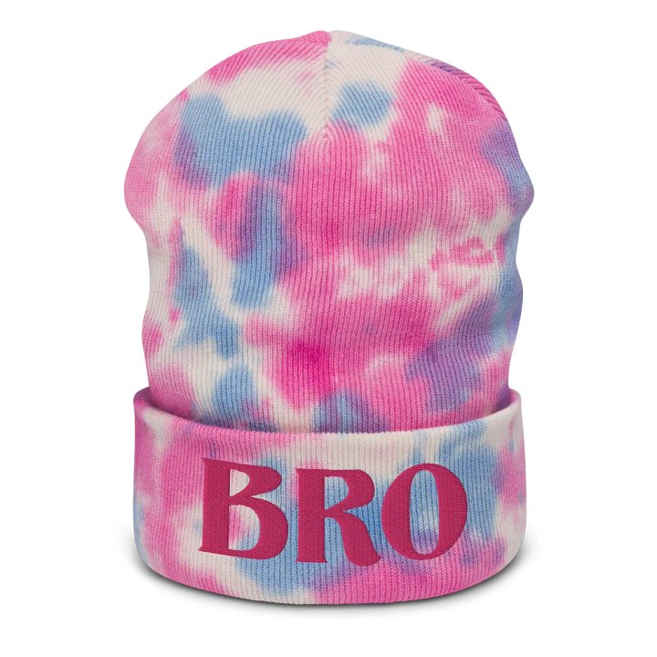 Bro tie dyed beanie product image (1)