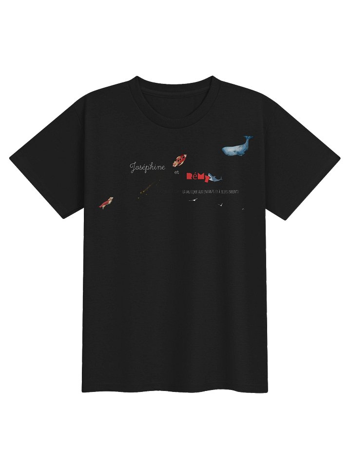 Whimsical Musical Joséphine et Rémy Kids Sports Tee product image (1)