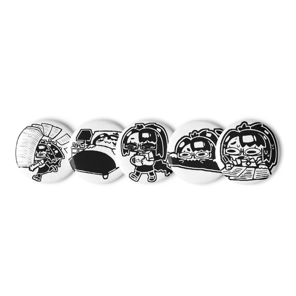 5x Struggle Button Pins (L) product image (5)