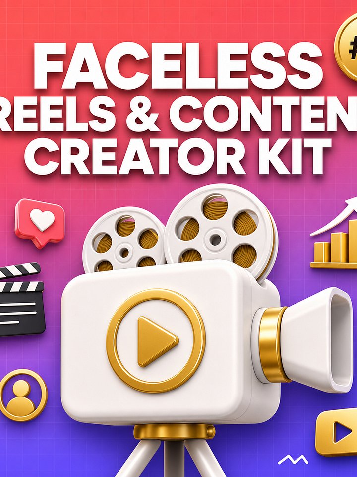 Faceless Reels & Content Creator Kit – Build a Viral Brand Without Showing Your Face