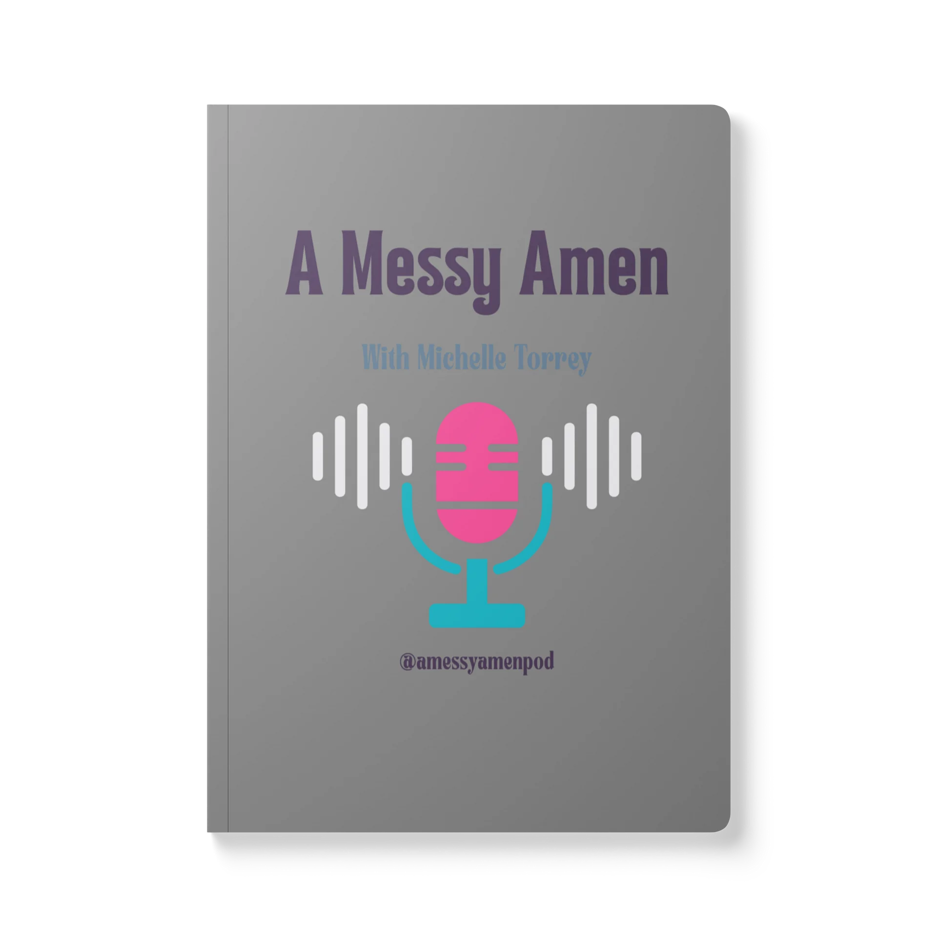 A Messy Amen Notebook - Grey product image (1)