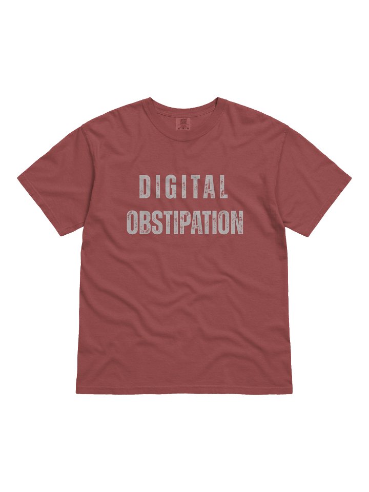 Digital Obstipation – Glitchcore Statement Tee – Minimalist Aesthetic Comfort Colors Heavyweight Tee for Men & Women M-Art & Design product image (1)