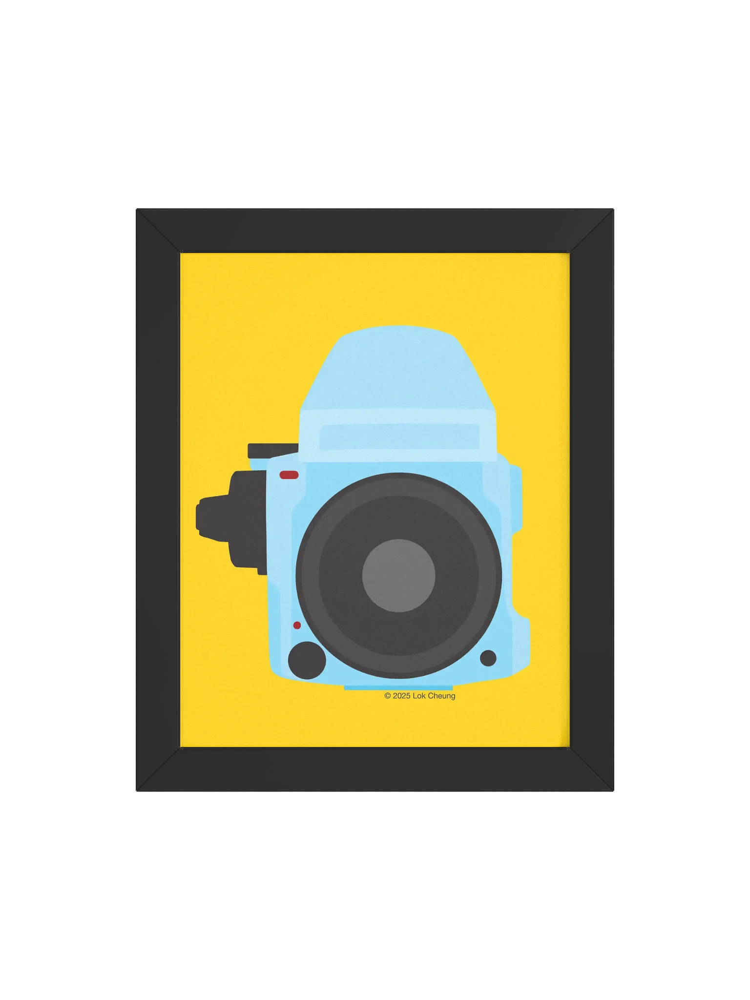 M 645 Blue on Yellow - Framed Poster product image (4)