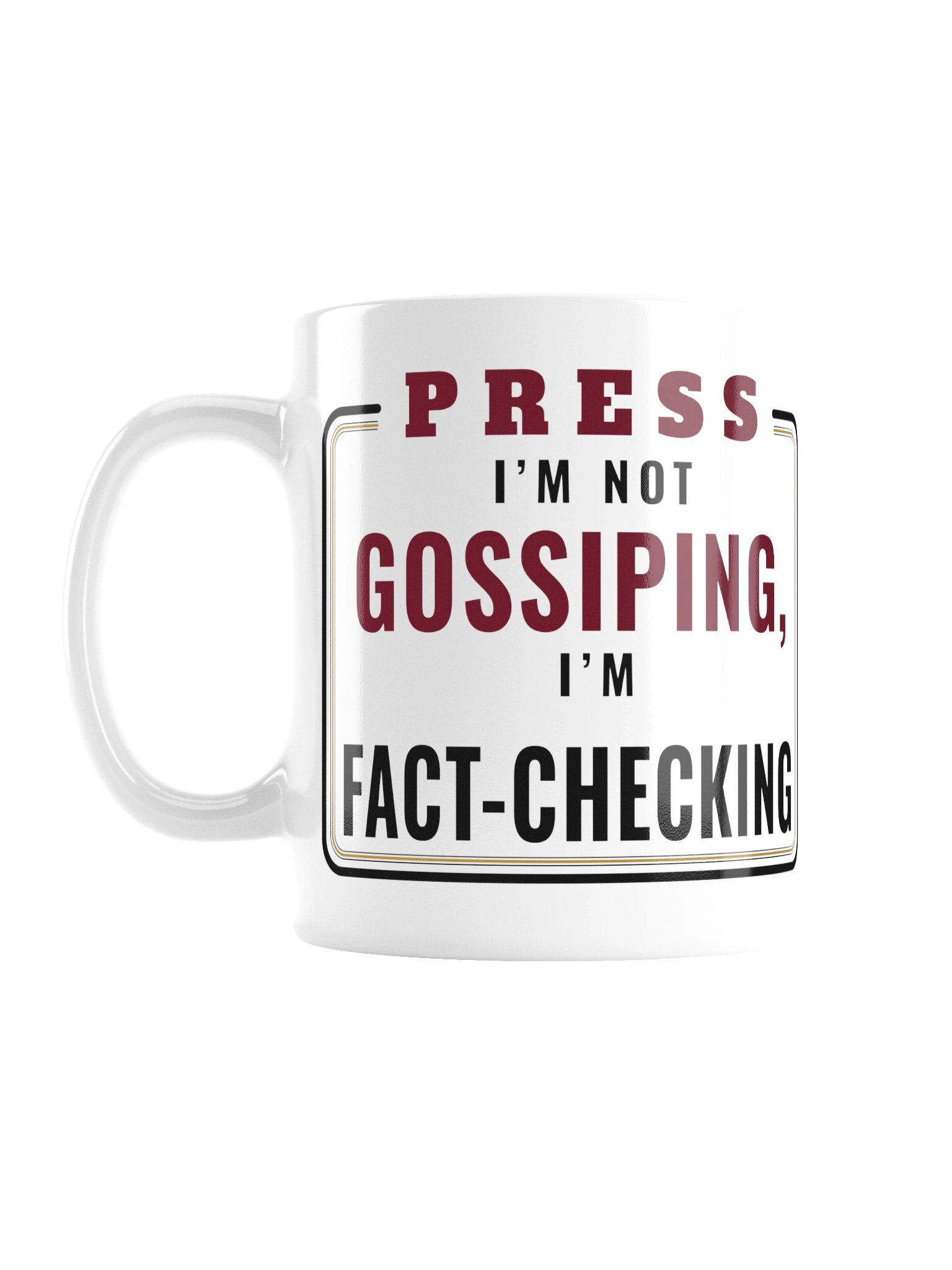 Fact-Checking Press Pass Mug product image (1)